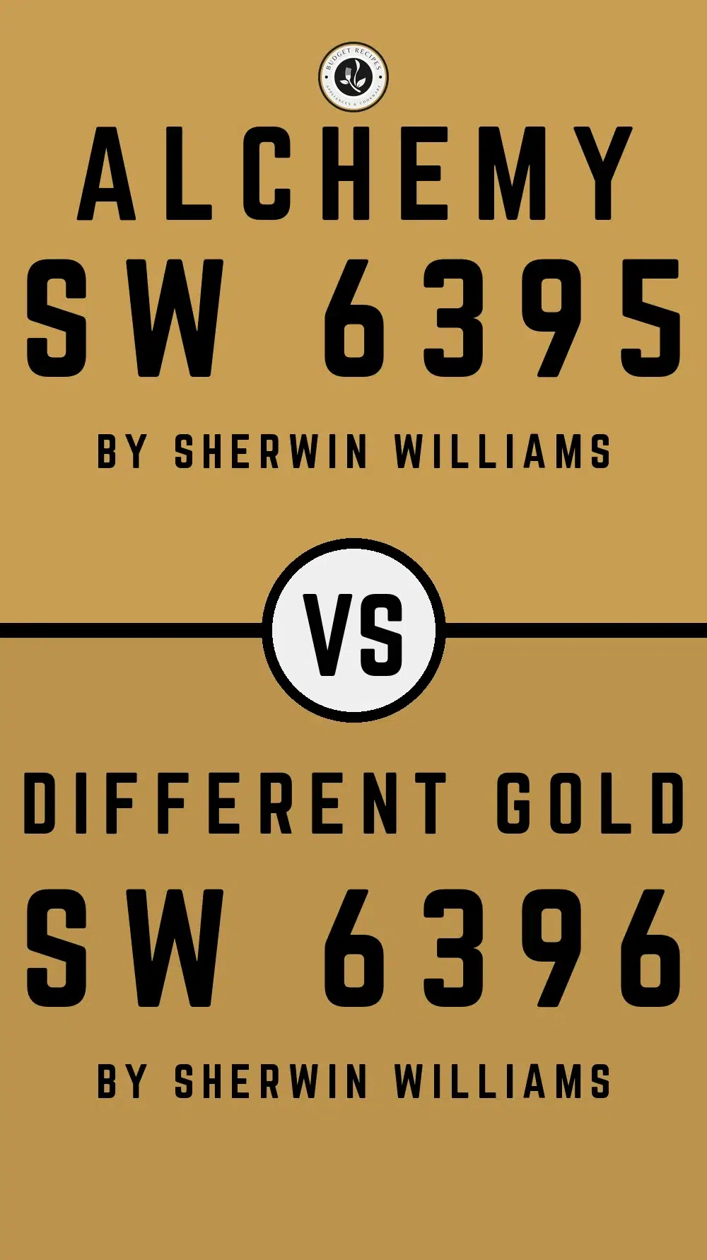 Alchemy SW 6395 vs Different Gold SW 6396
