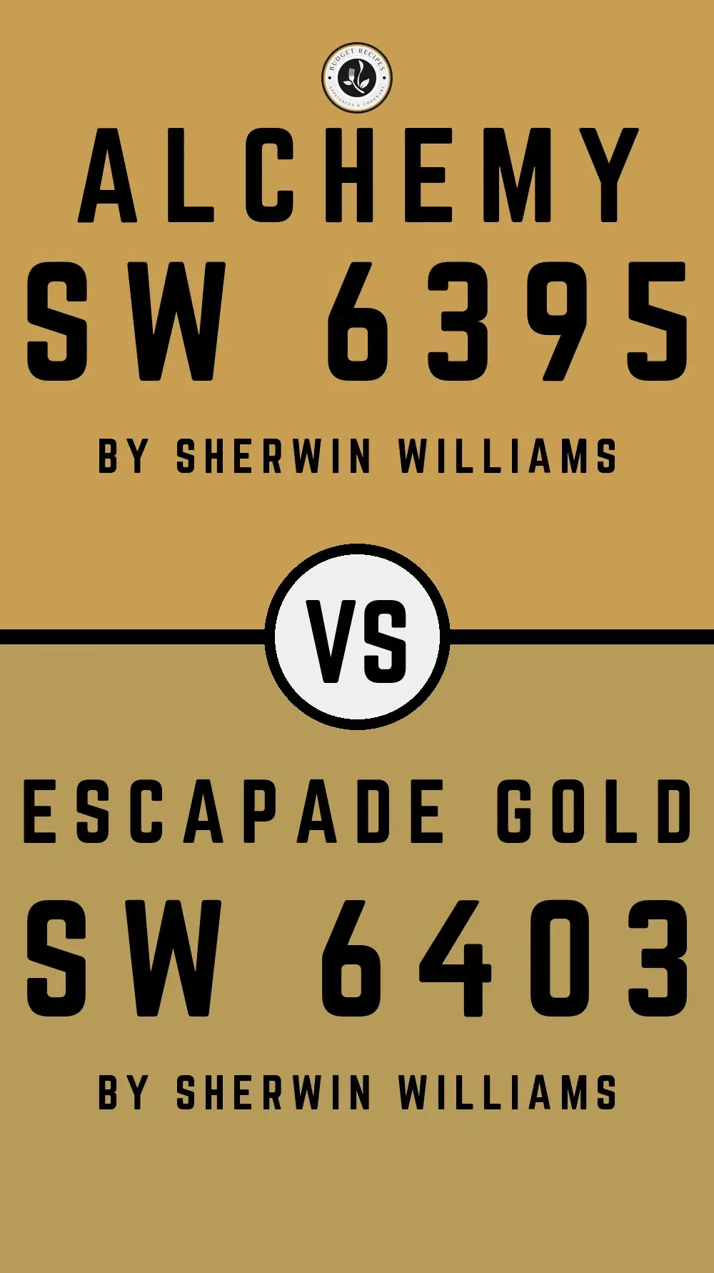 Alchemy SW 6395 vs Escapade Gold SW 6403