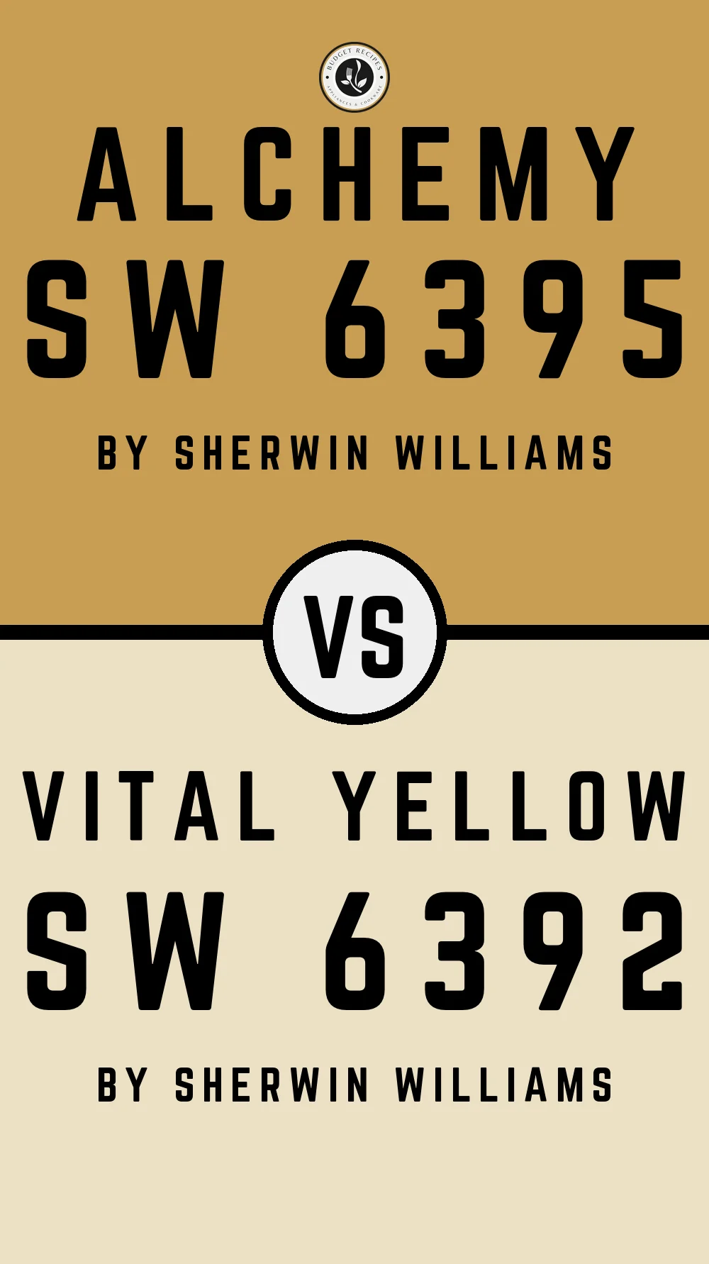 Alchemy SW 6395 vs Vital Yellow SW 6392