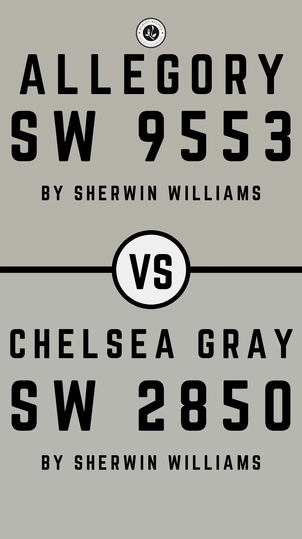 Allegory SW 9553 vs Chelsea Gray SW 2850