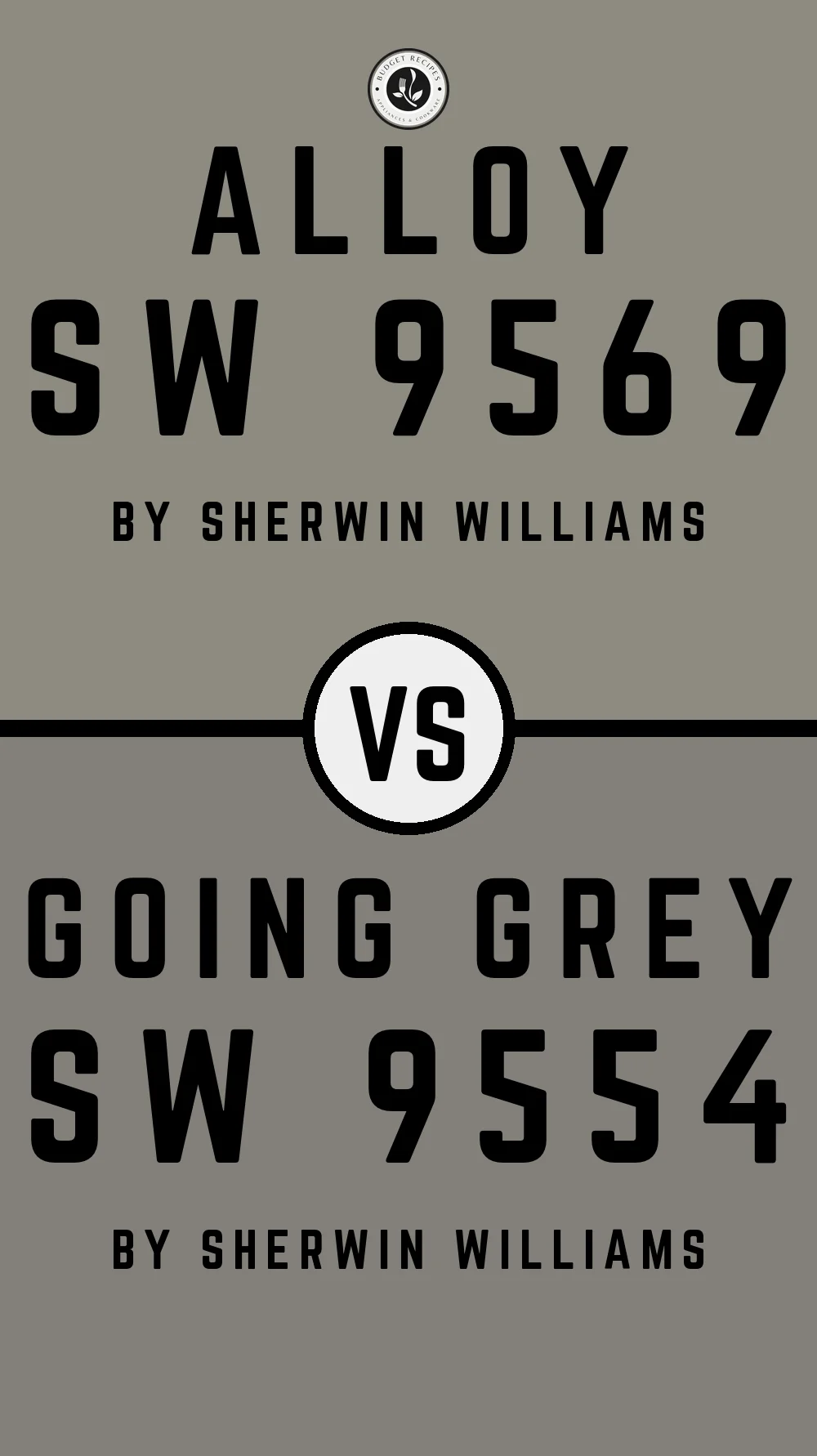 Alloy SW 9569 vs Going Grey SW 9554