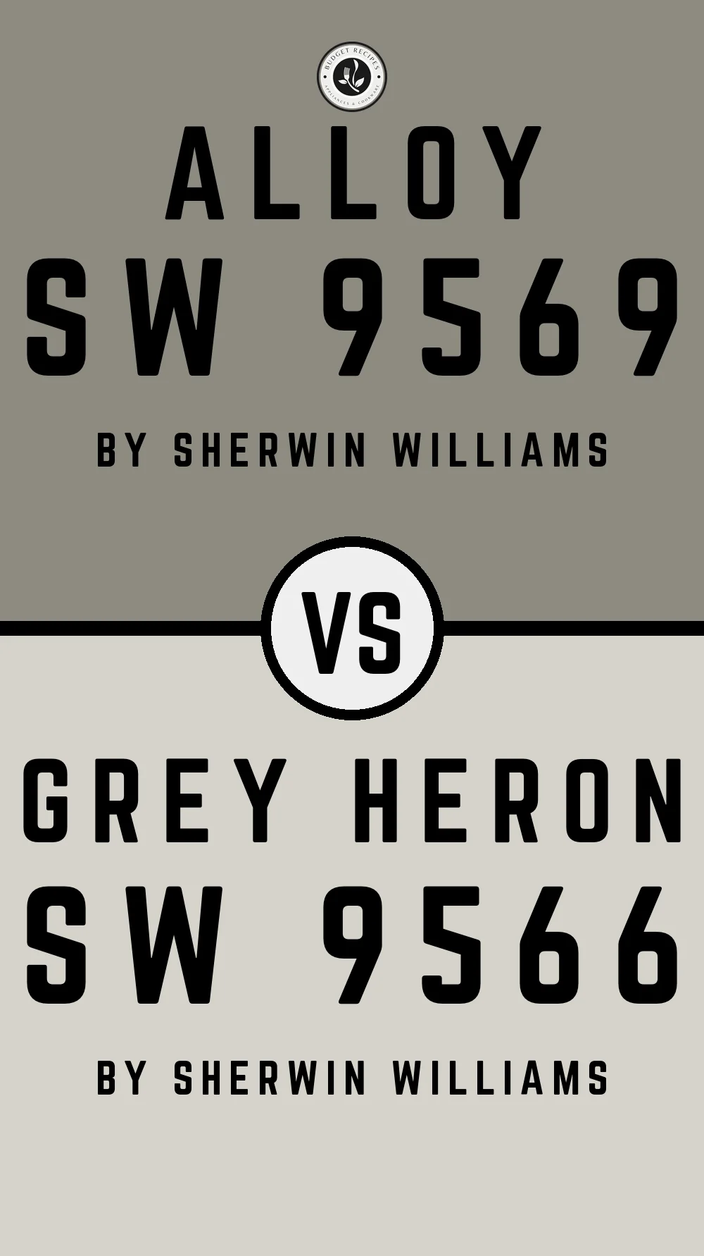 Alloy SW 9569 vs Grey Heron SW 9566