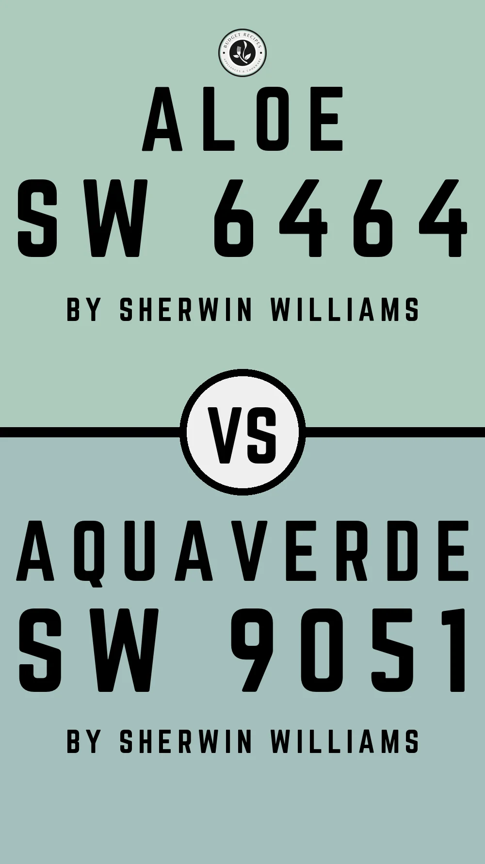 Aloe SW 6464 vs Aquaverde SW 9051