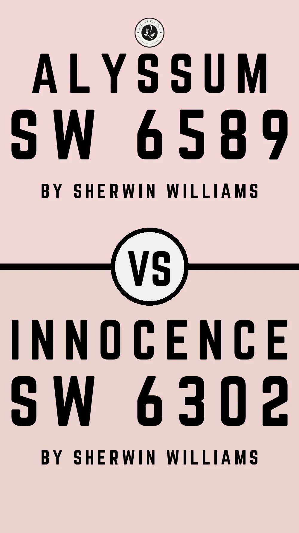 Alyssum SW 6589 vs Innocence SW 6302