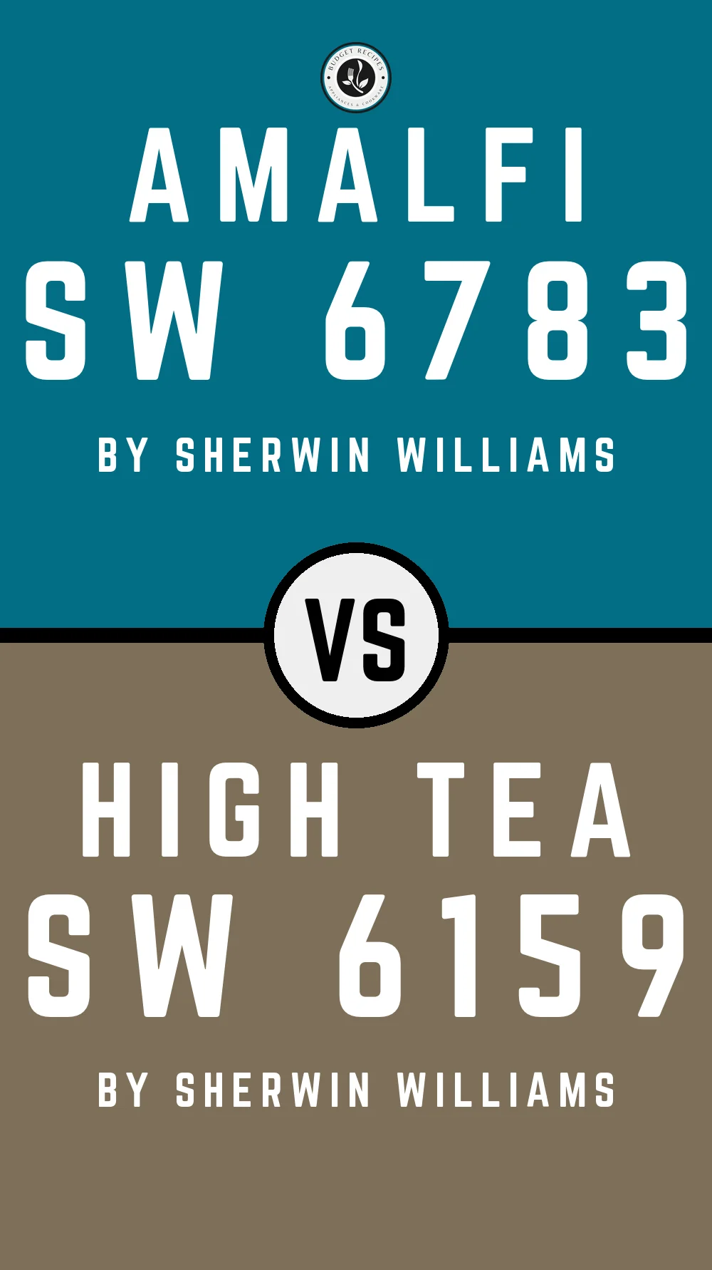 Amalfi SW 6783 vs High Tea SW 6159