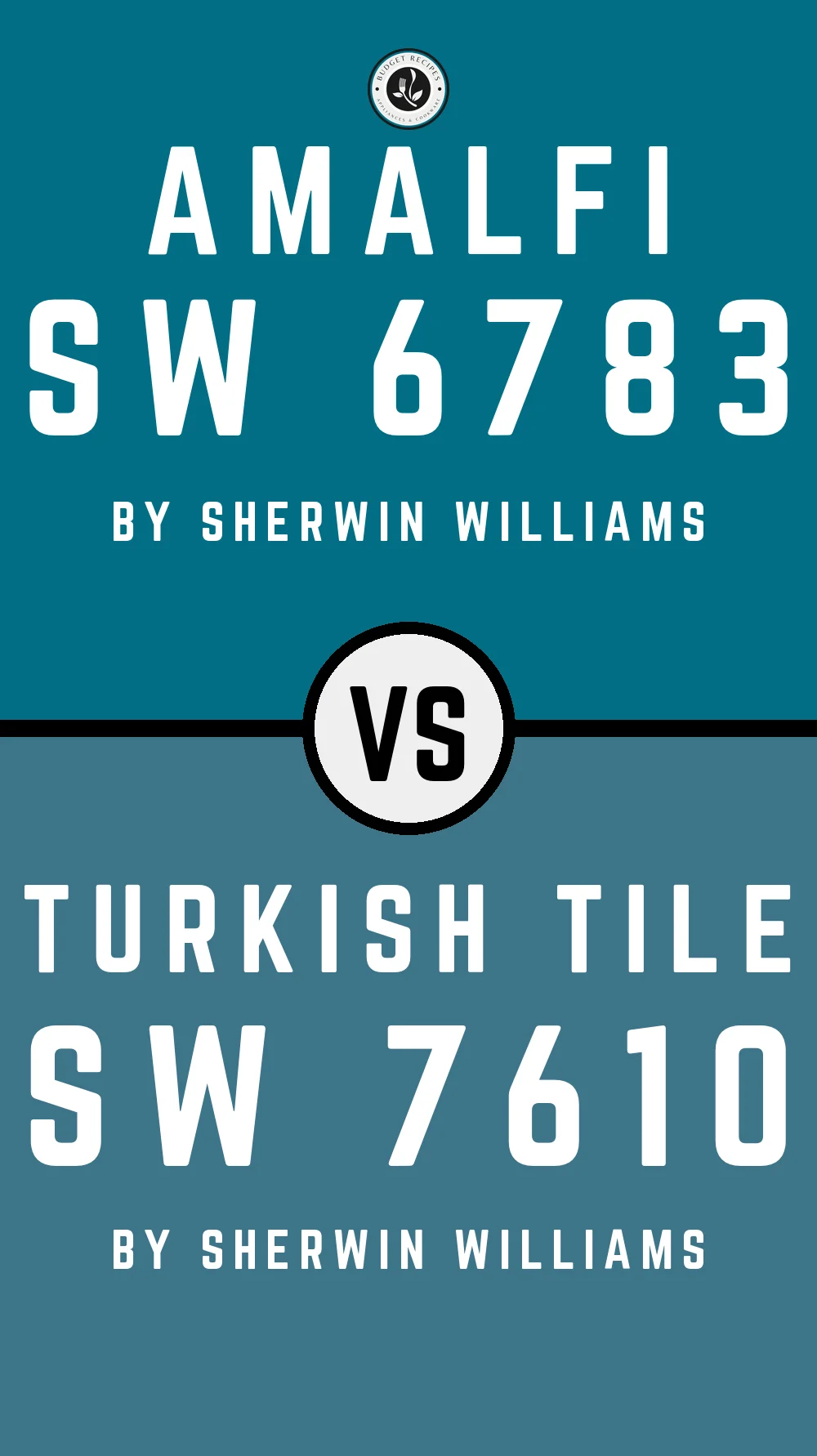 Amalfi SW 6783 vs Turkish Tile SW 7610