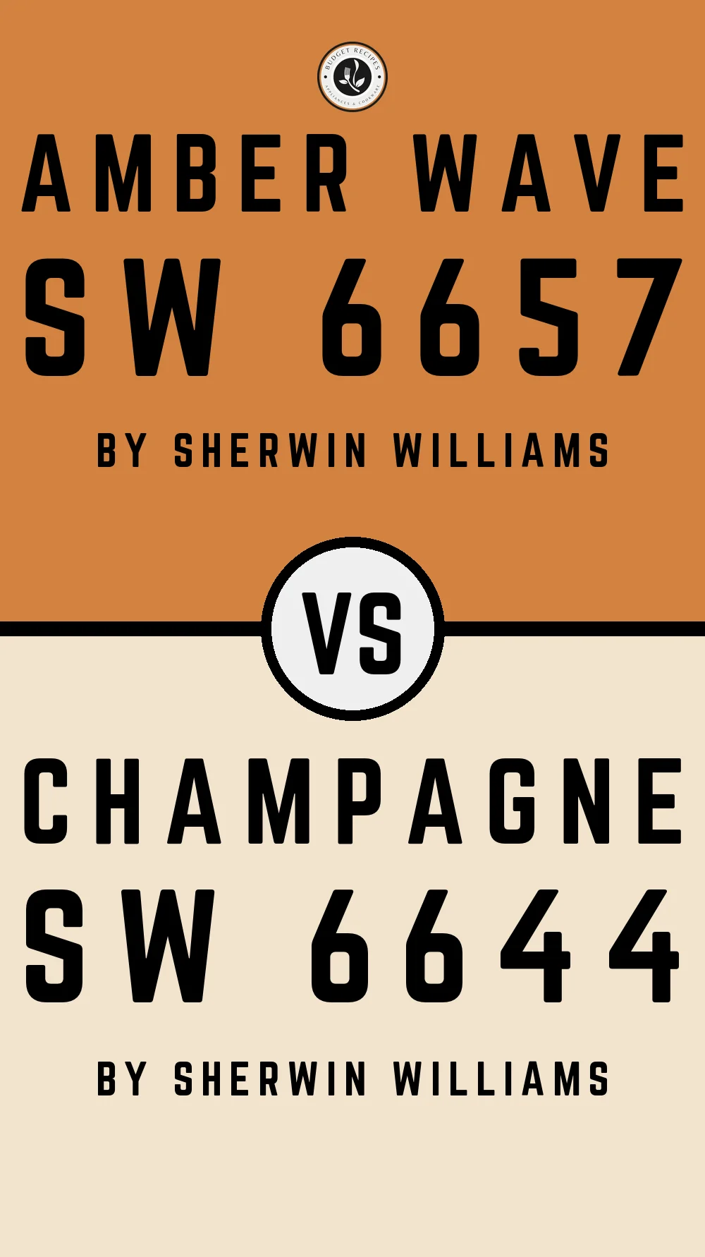 Amber Wave SW 6657 vs Champagne SW 6644