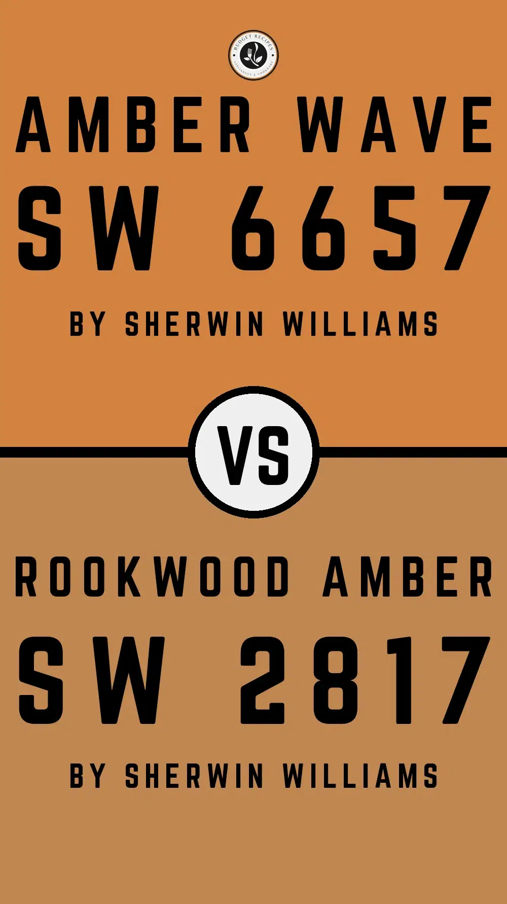 Amber Wave SW 6657 vs Rookwood Amber SW 2817