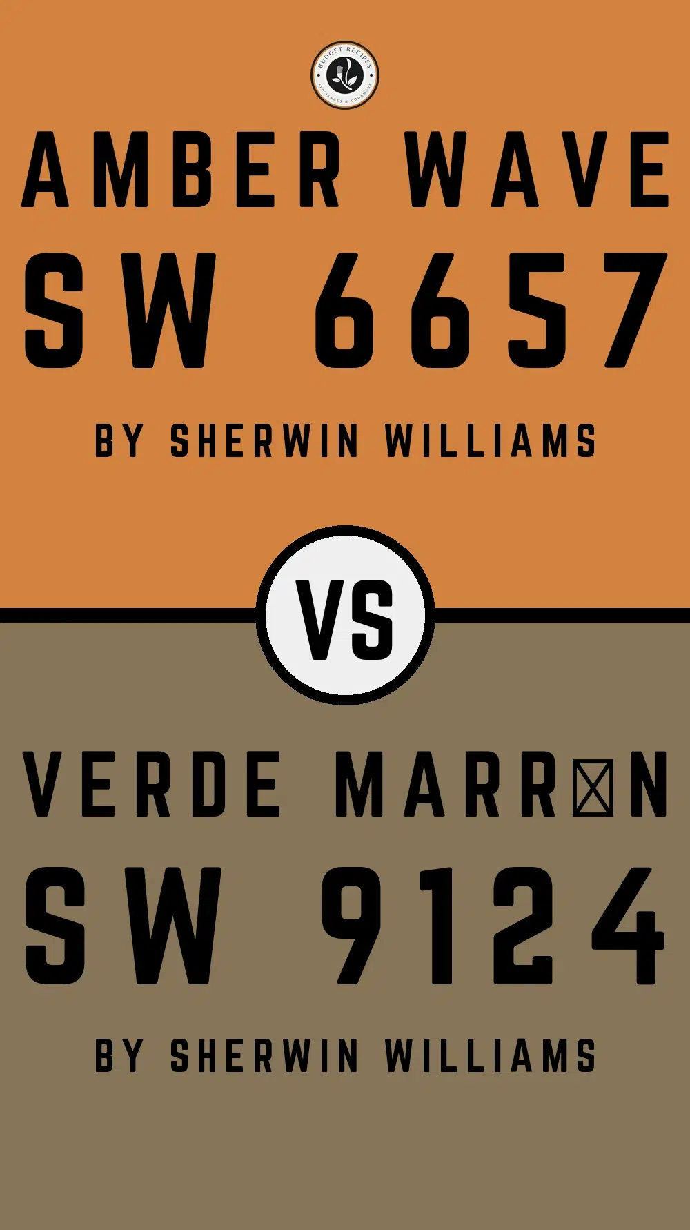 Amber Wave SW 6657 vs Verde Marrón SW 9124