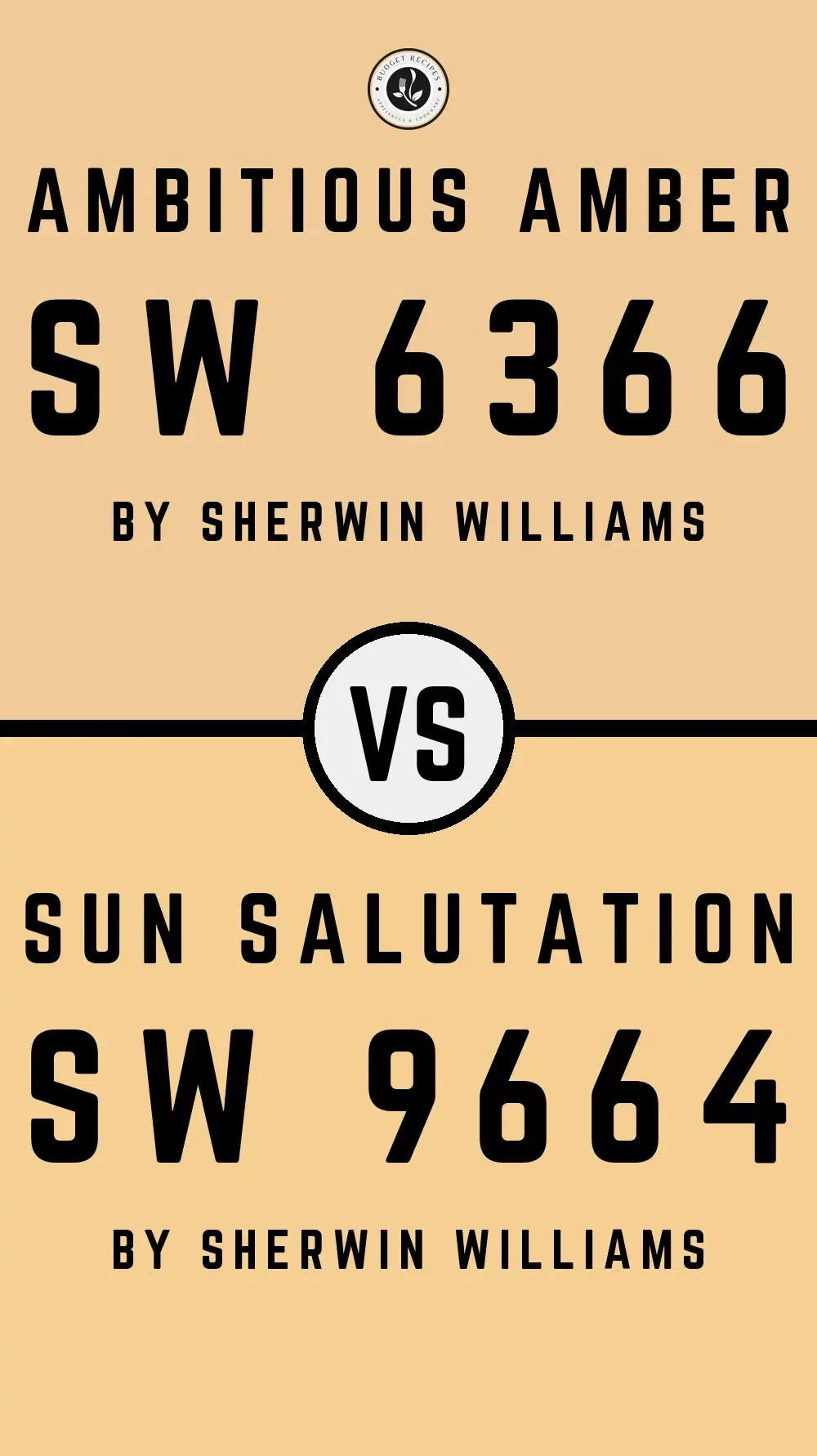 Ambitious Amber SW 6366 vs Sun Salutation SW 9664
