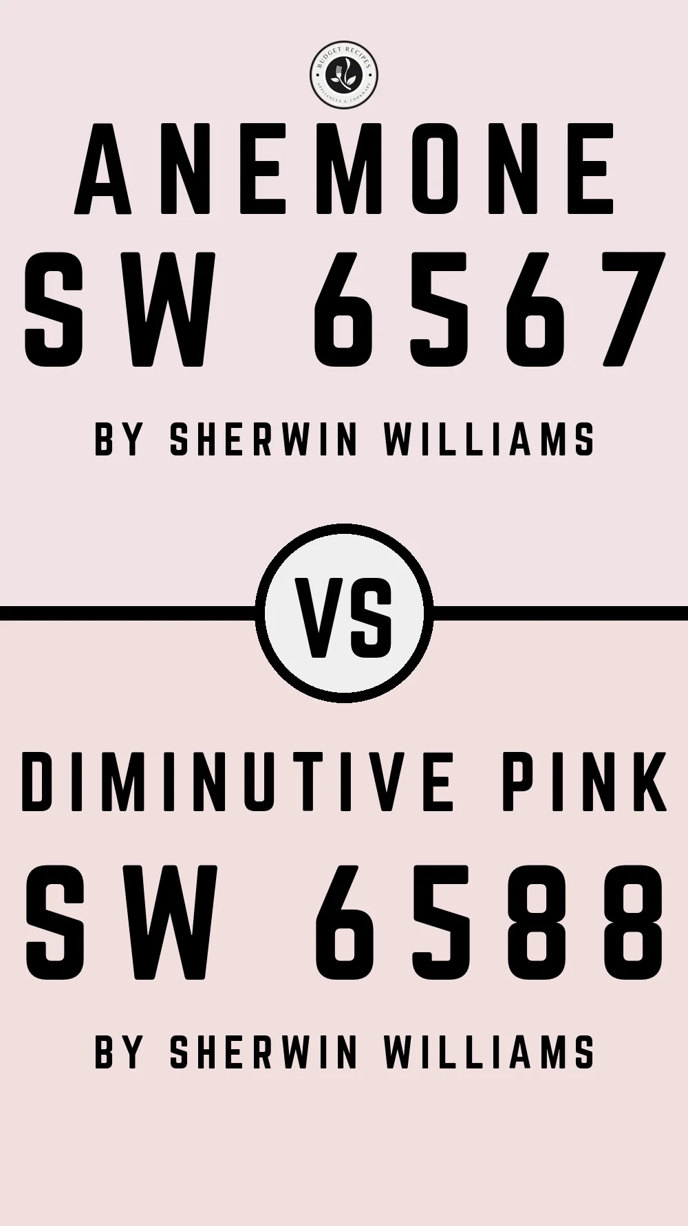 Anemone SW 6567 vs Diminutive Pink SW 6588