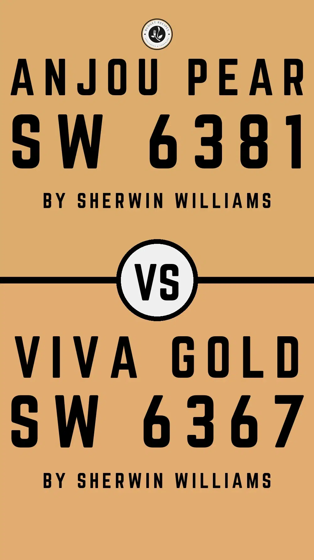 Anjou Pear SW 6381 vs Viva Gold SW 6367