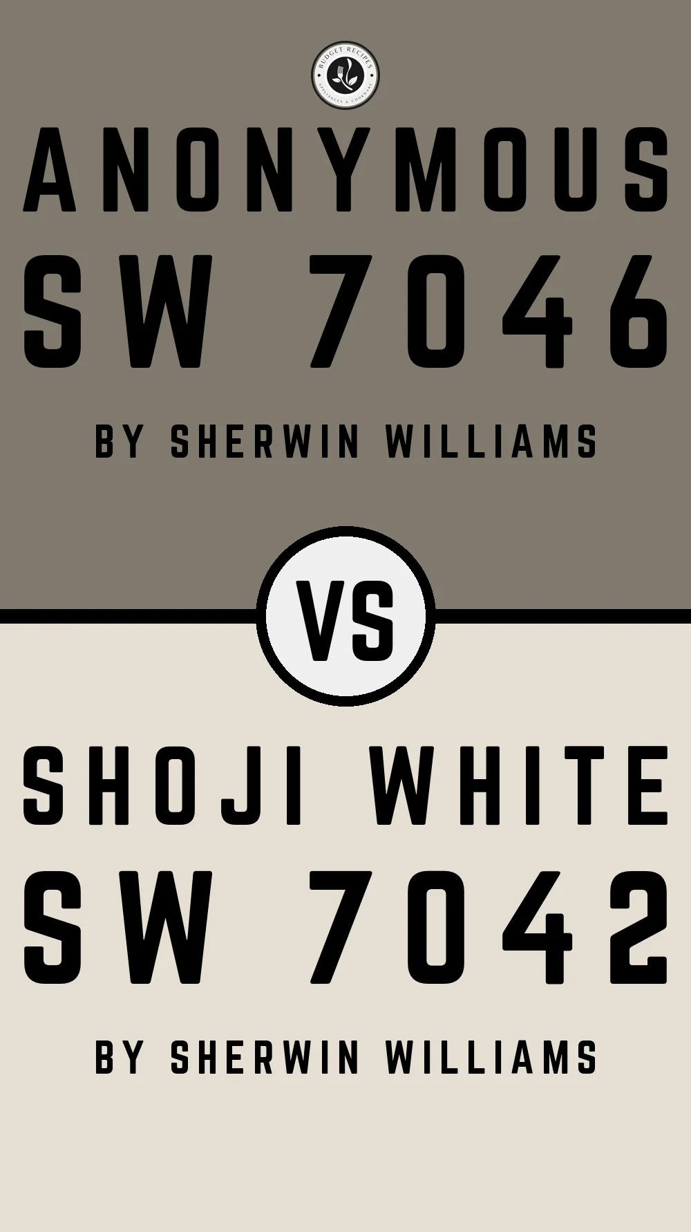 Anonymous SW 7046 vs Shoji White SW 7042