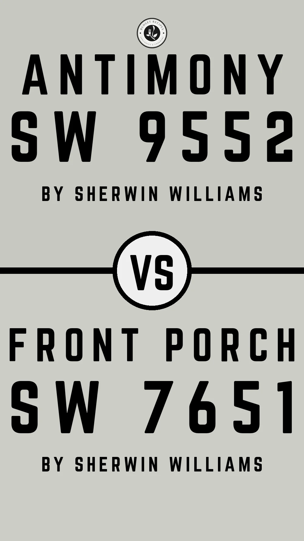 Antimony SW 9552 vs Front Porch SW 7651