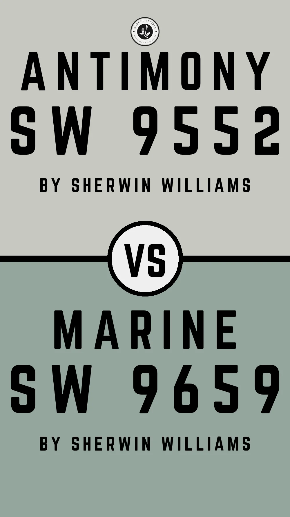 Antimony SW 9552 vs Marine SW 9659