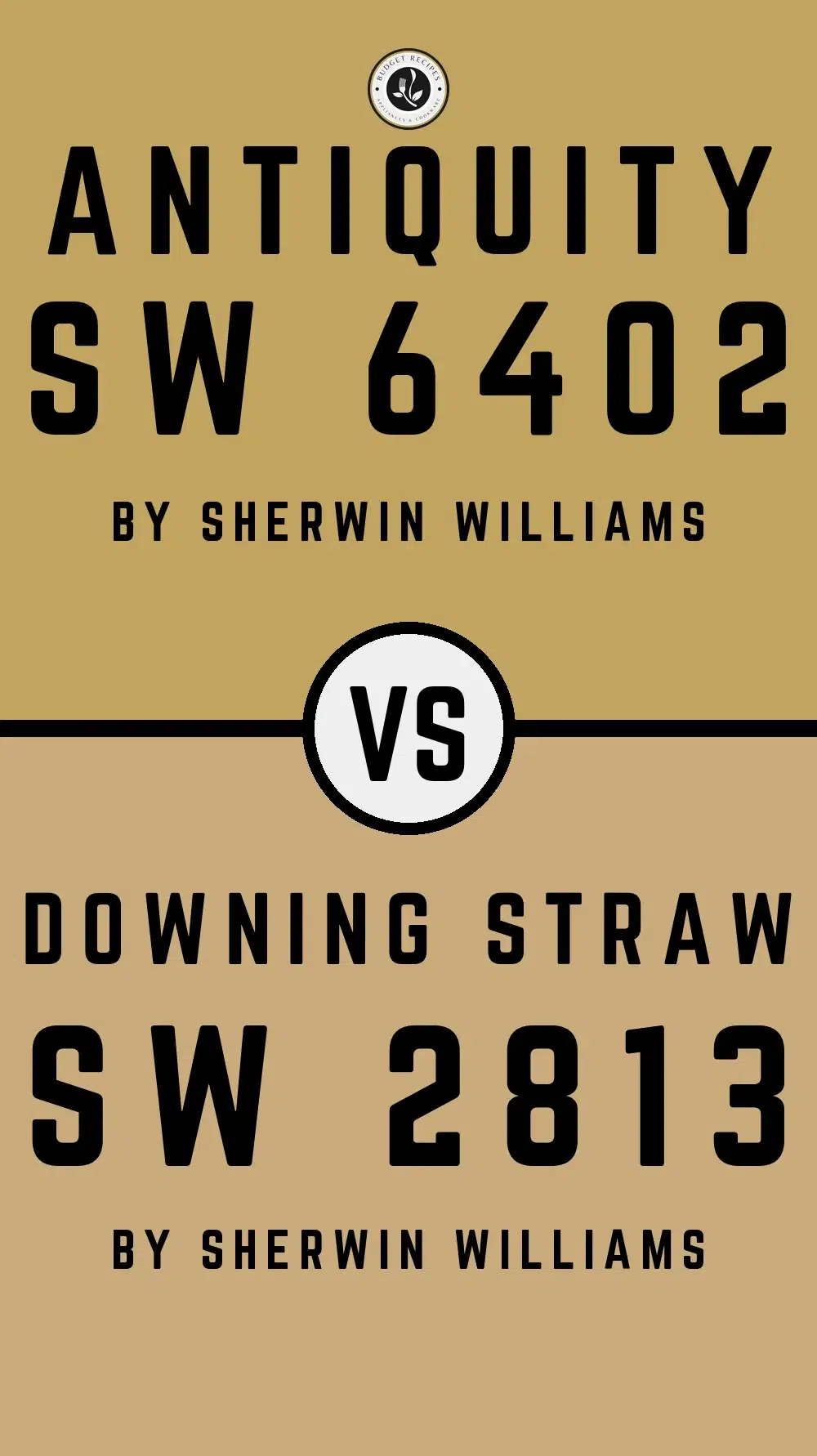Antiquity SW 6402 vs Downing Straw SW 2813