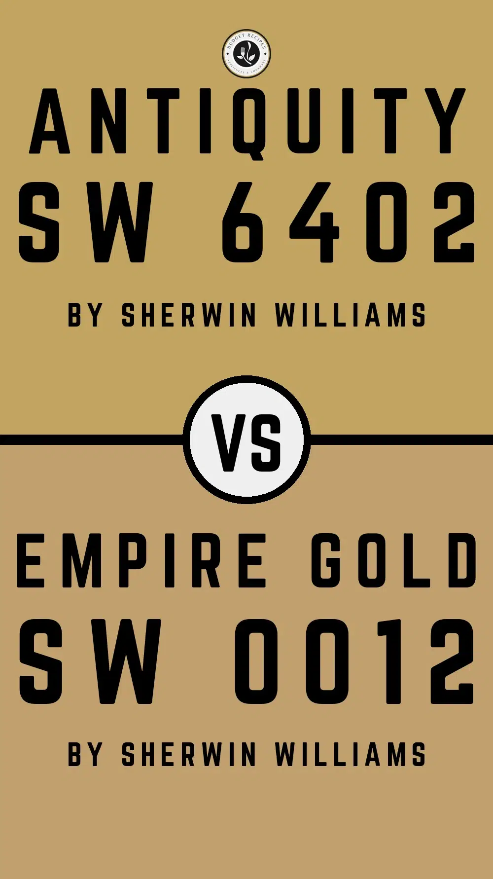 Antiquity SW 6402 vs Empire Gold SW 0012