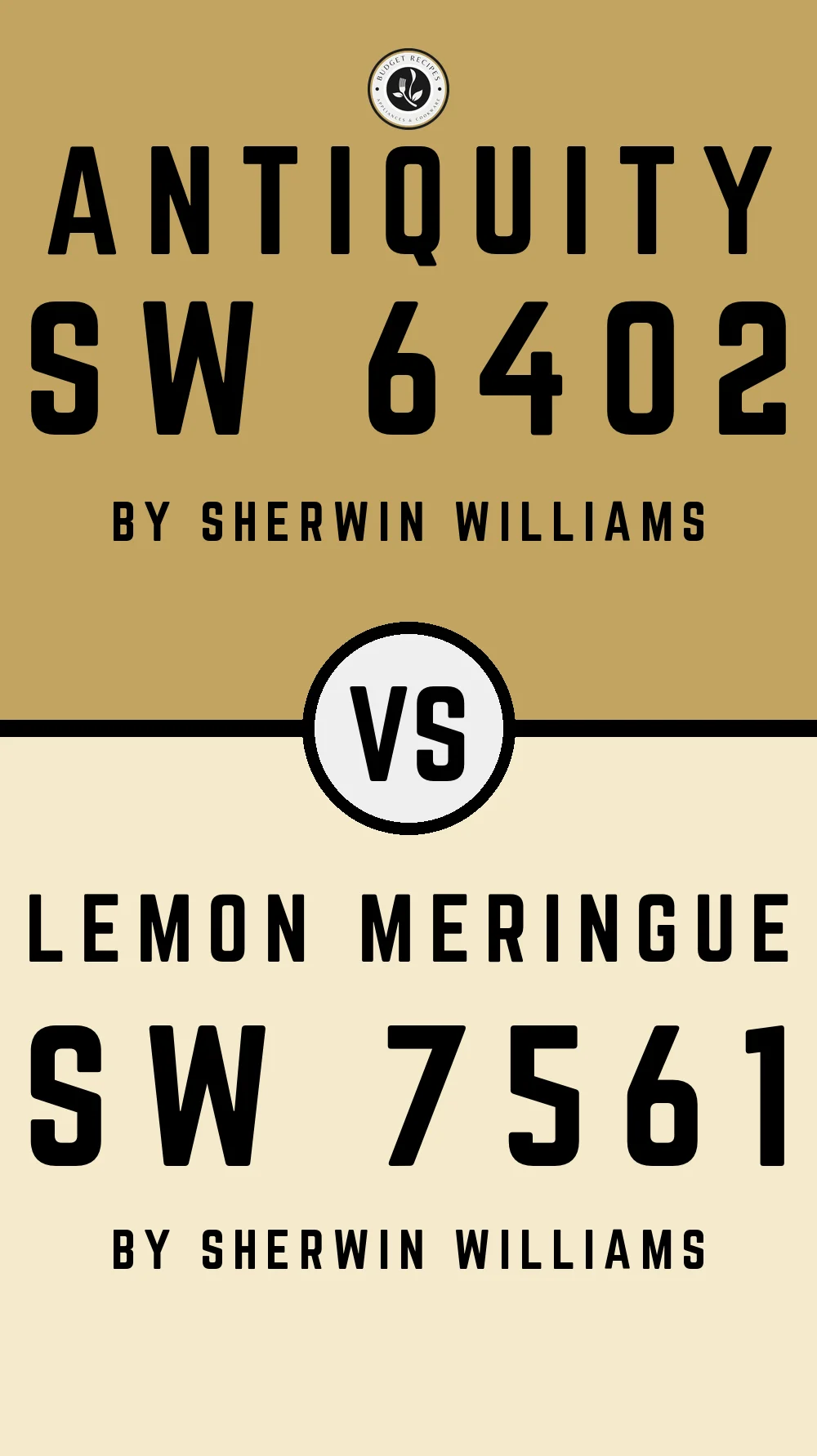Antiquity SW 6402 vs Lemon Meringue SW 7561