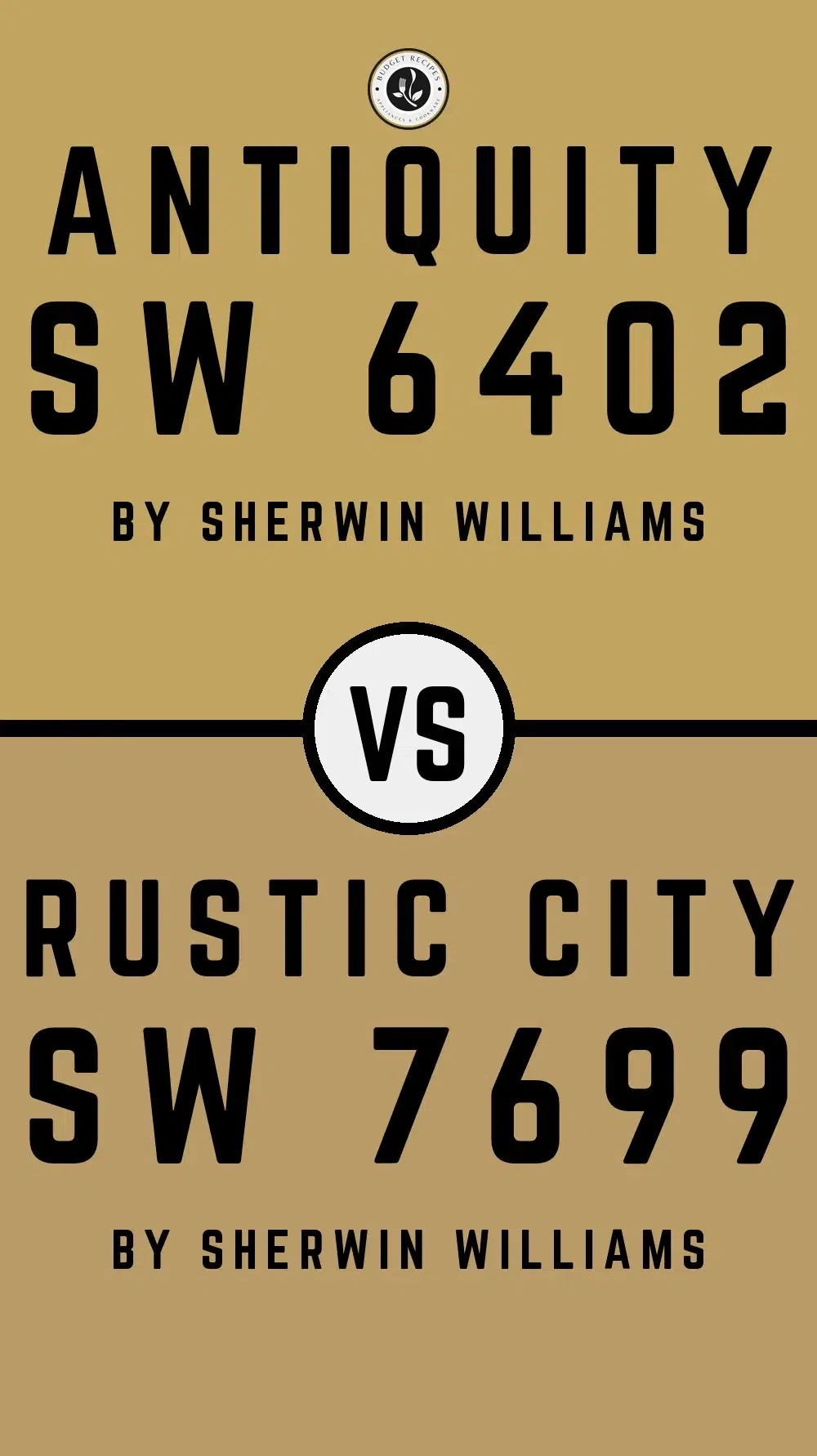 Antiquity SW 6402 vs Rustic City SW 7699