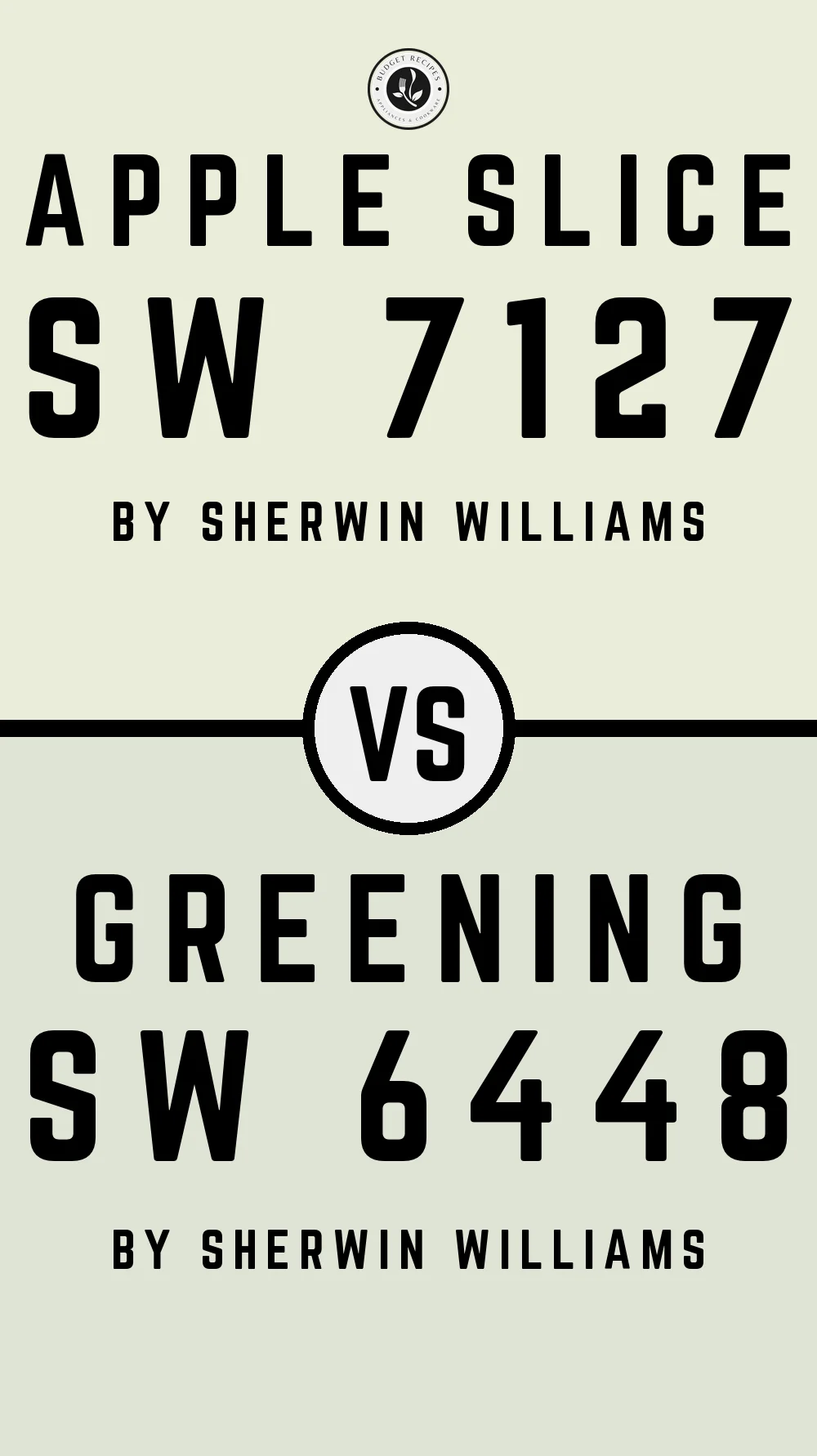 Apple Slice SW 7127 vs Greening SW 6448