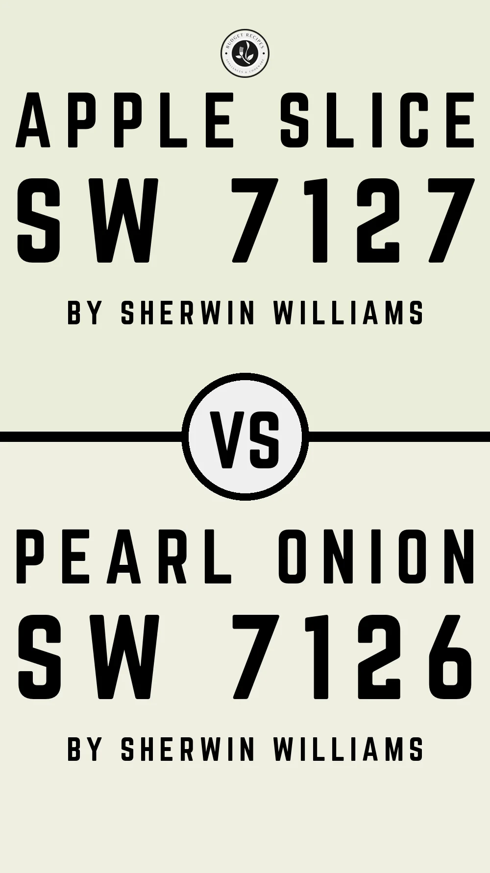 Apple Slice SW 7127 vs Pearl Onion SW 7126
