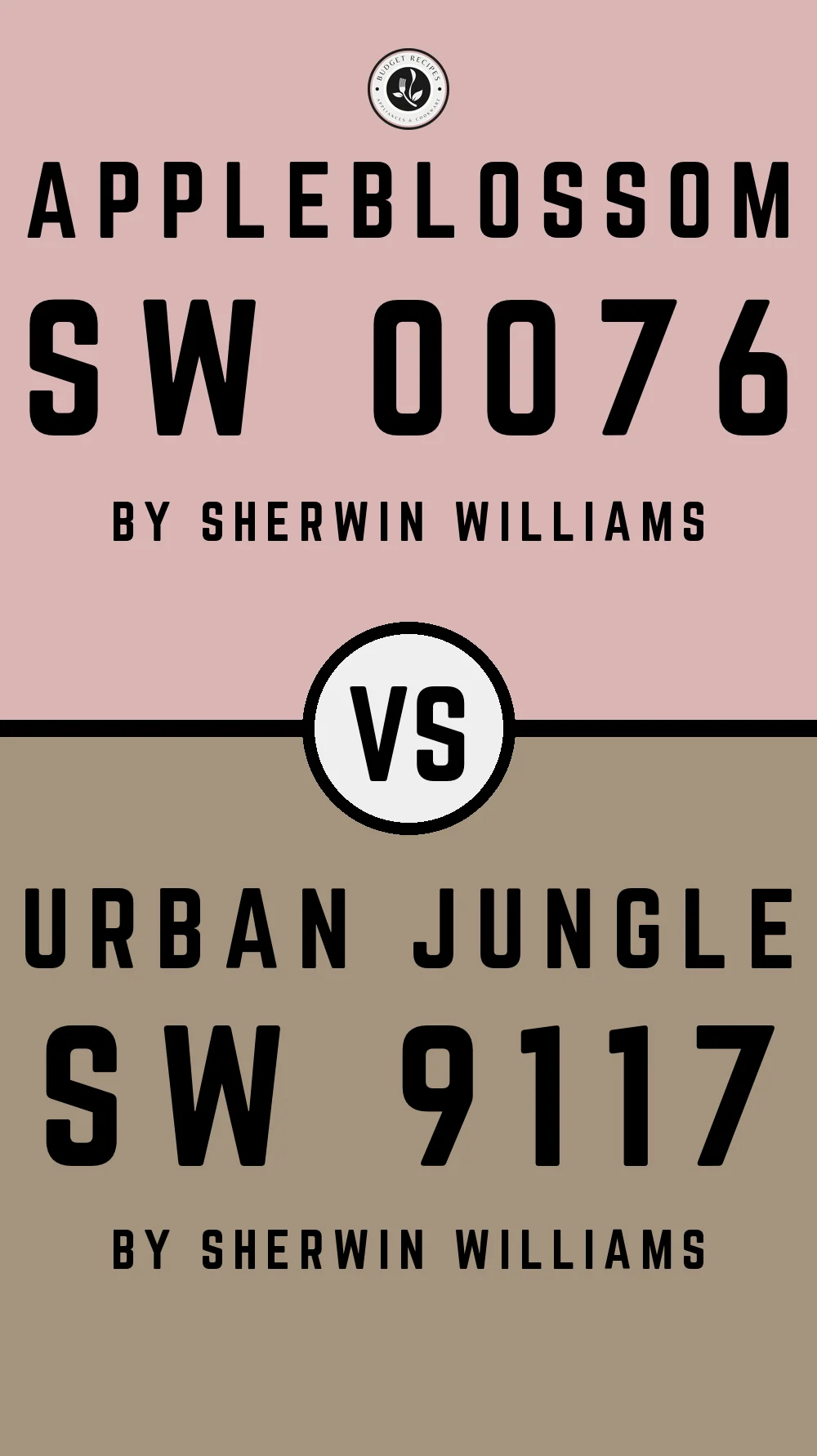 Appleblossom SW 0076 vs Urban Jungle SW 9117