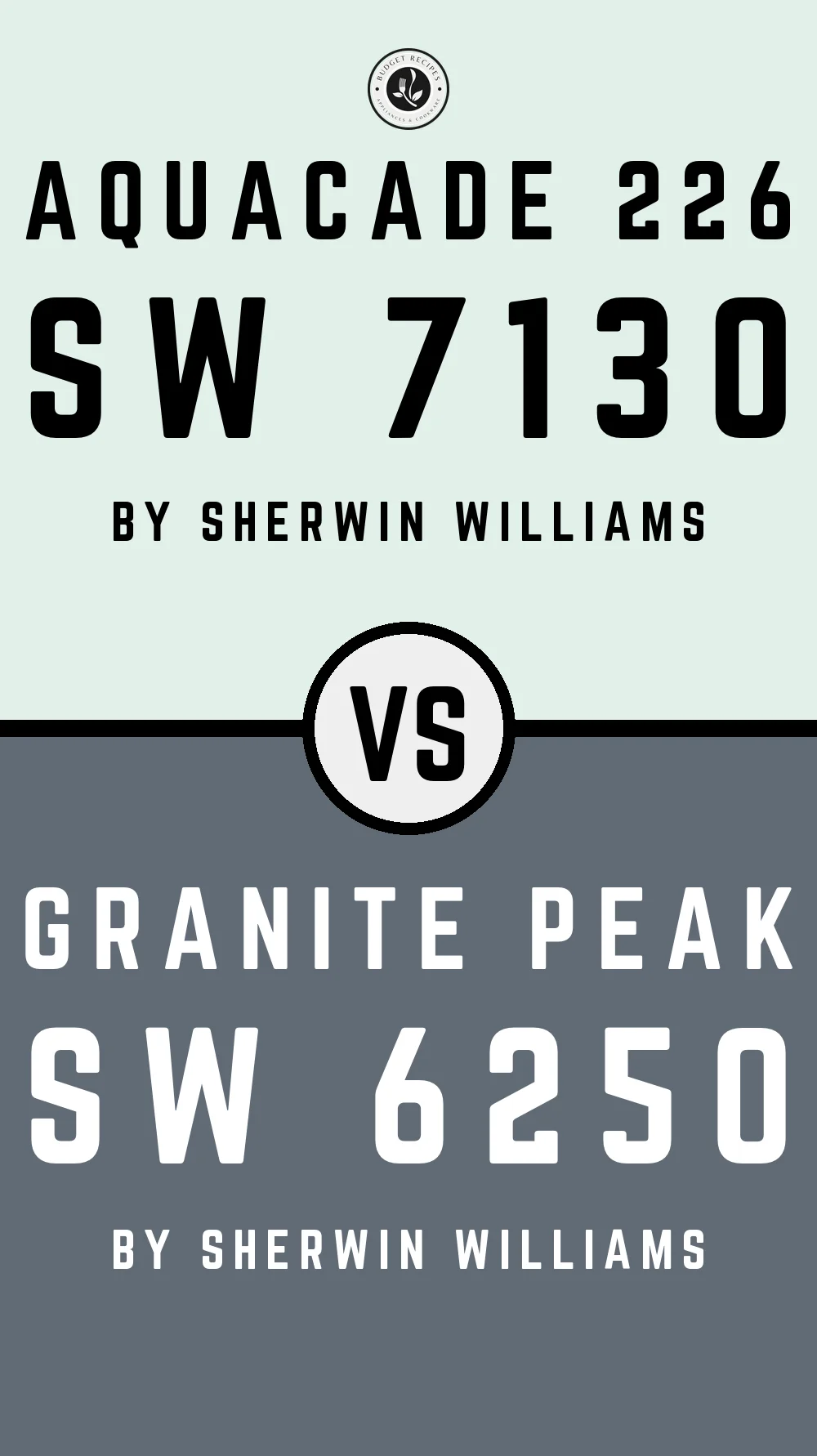 Aquacade 226 SW 7130 vs Granite Peak SW 6250