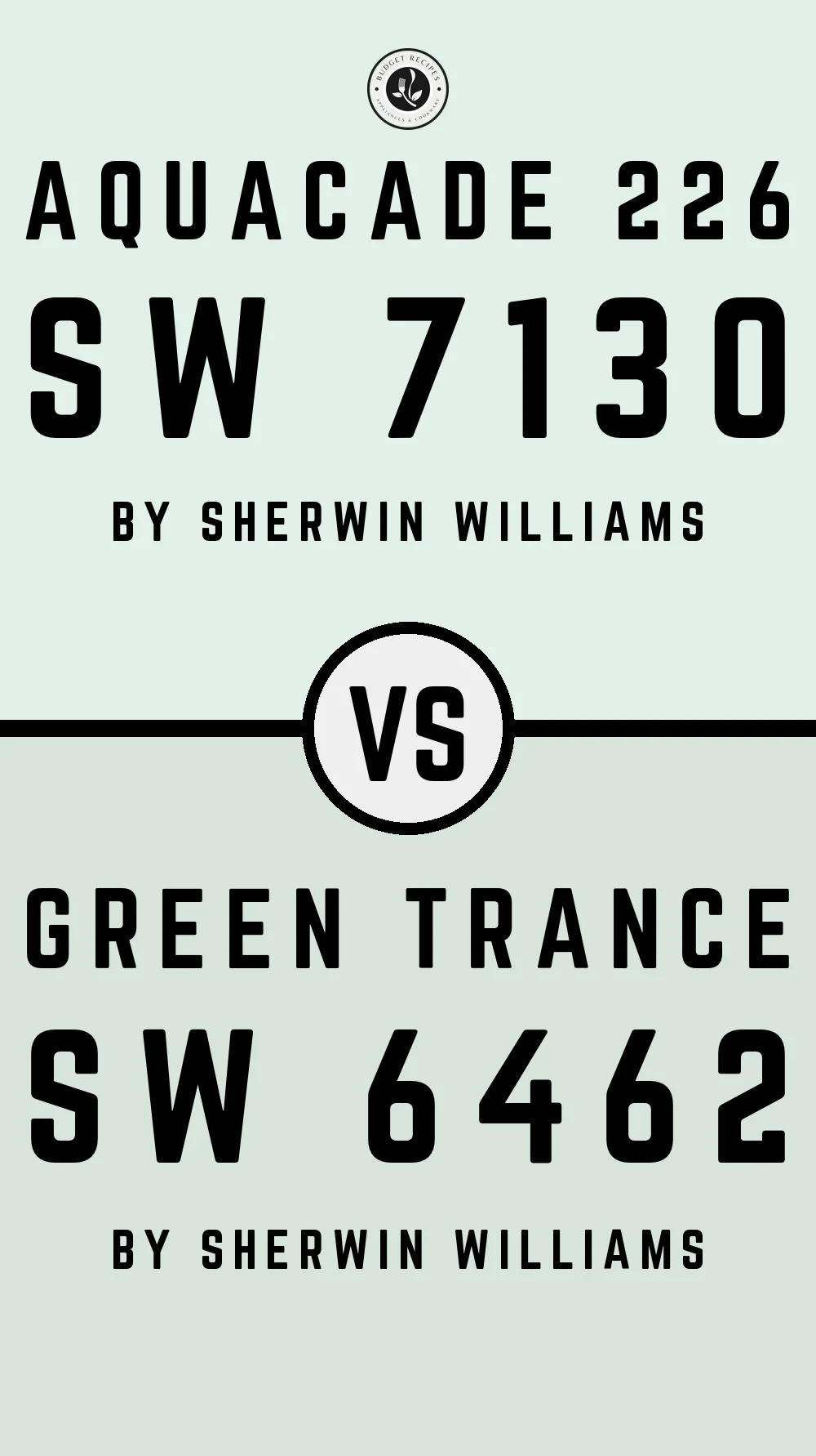 Aquacade 226 SW 7130 vs Green Trance SW 6462