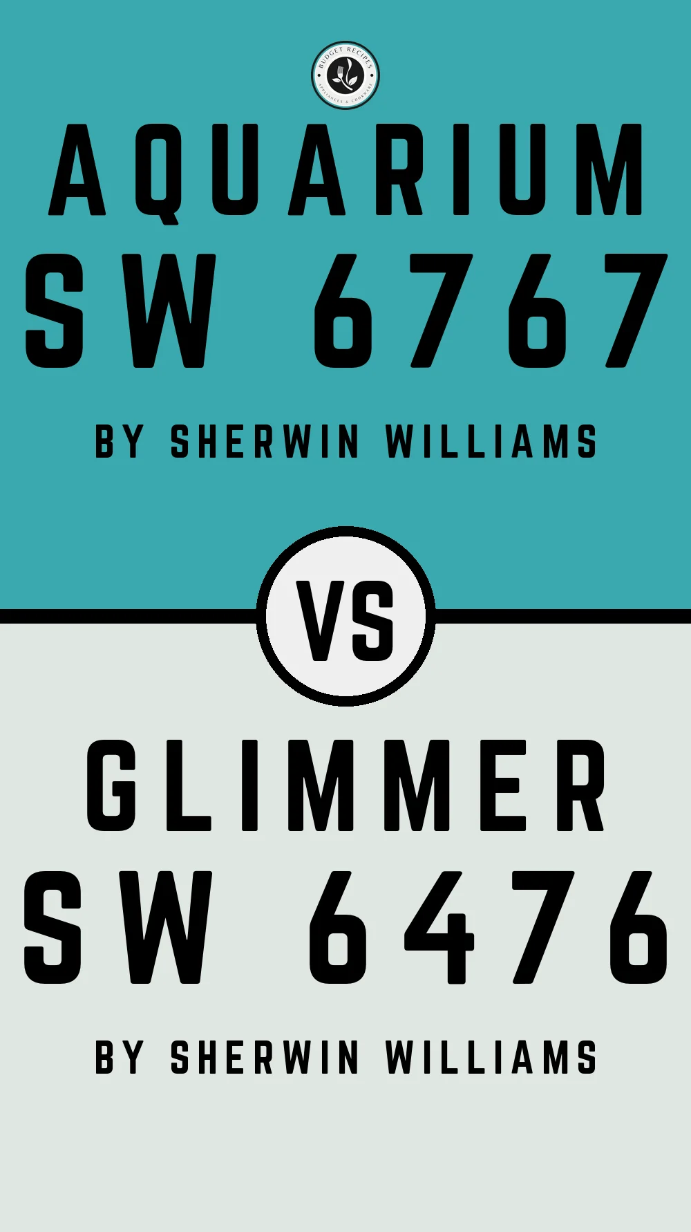 Aquarium SW 6767 vs Glimmer SW 6476