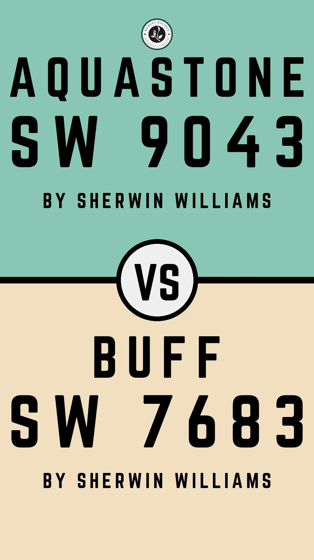 Aquastone SW 9043 vs Buff SW 7683