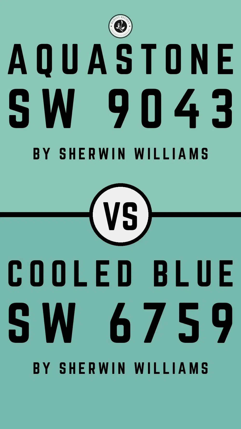 Aquastone SW 9043 vs Cooled Blue SW 6759