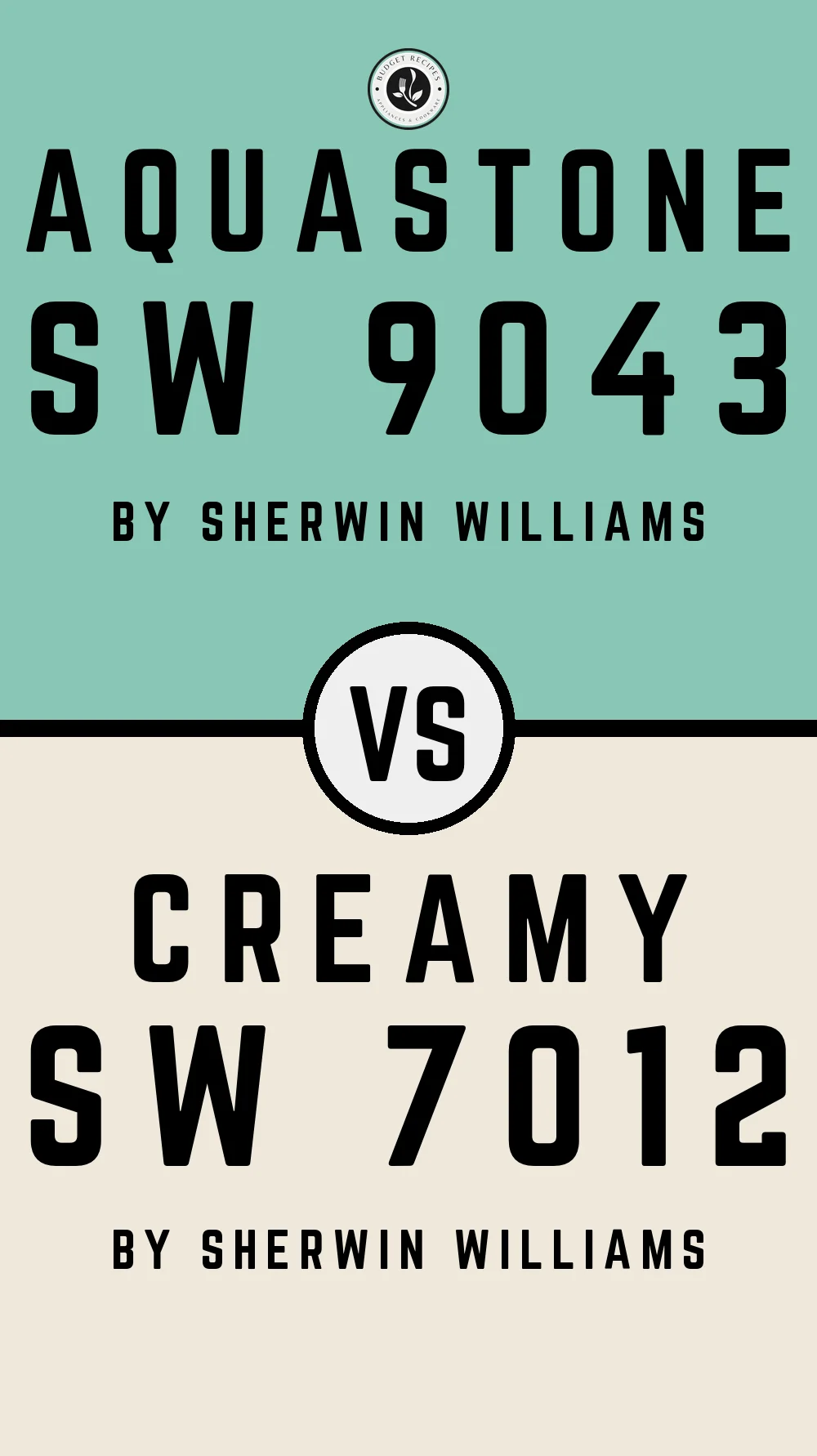 Aquastone SW 9043 vs Creamy SW 7012