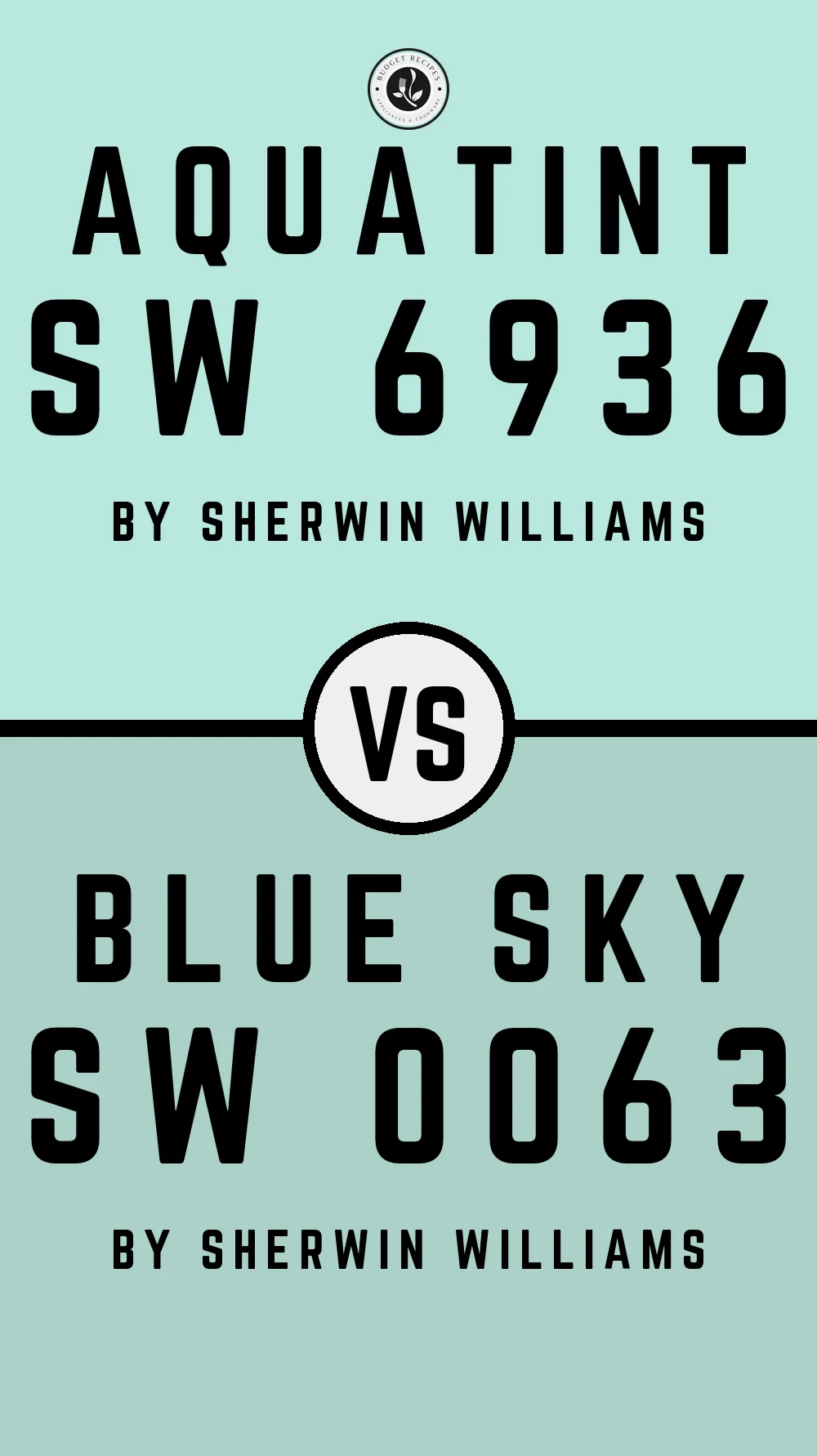 Aquatint SW 6936 vs Blue Sky SW 0063