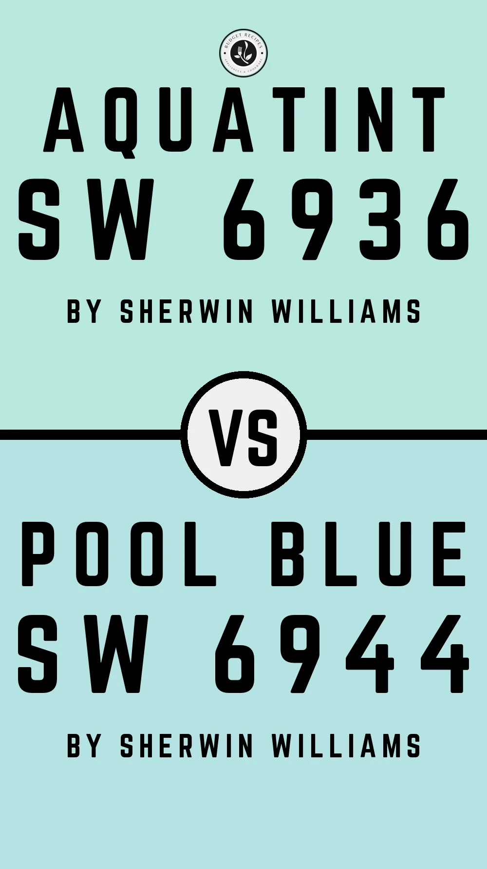 Aquatint SW 6936 vs Pool Blue SW 6944