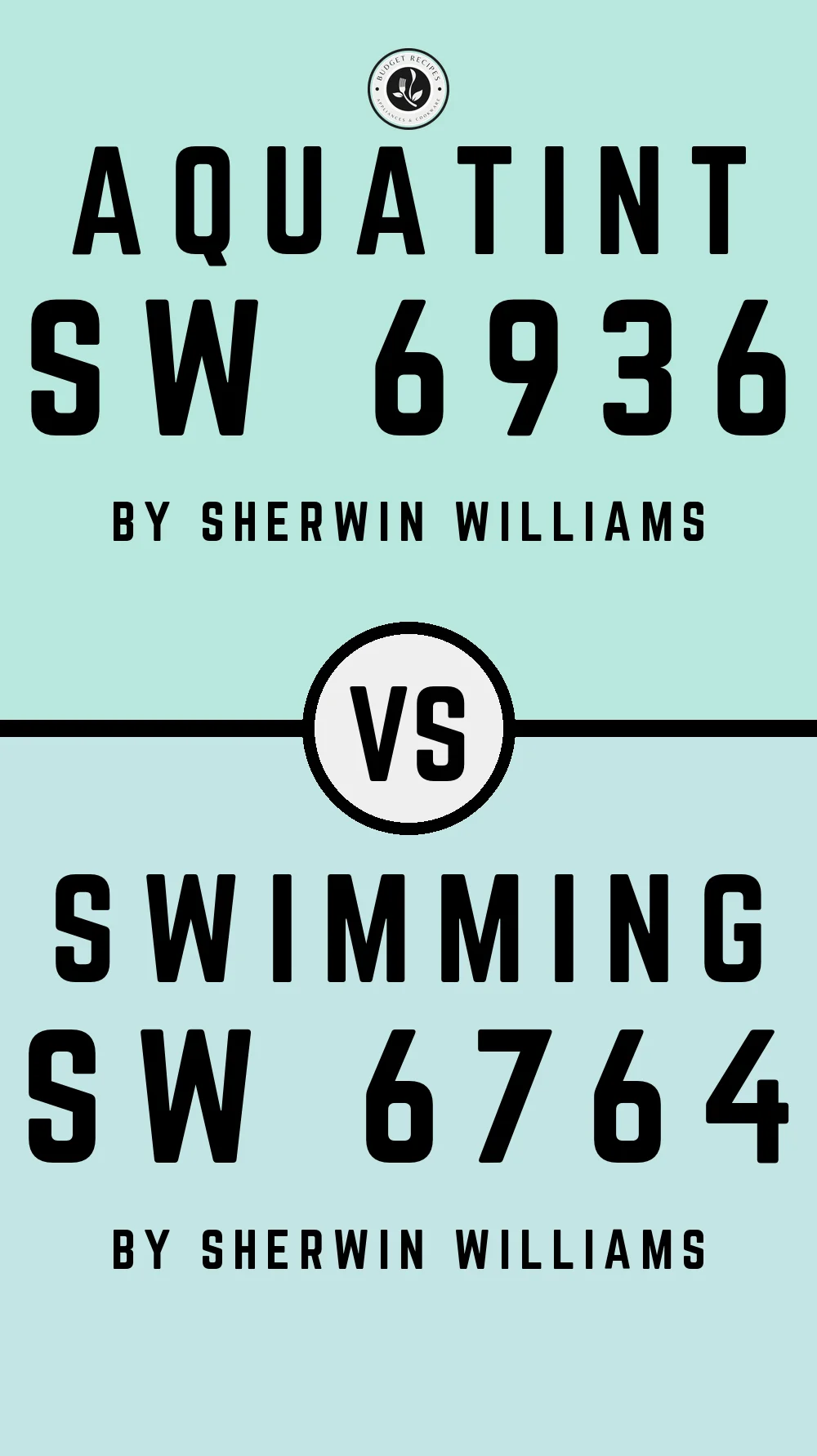 Aquatint SW 6936 vs Swimming SW 6764