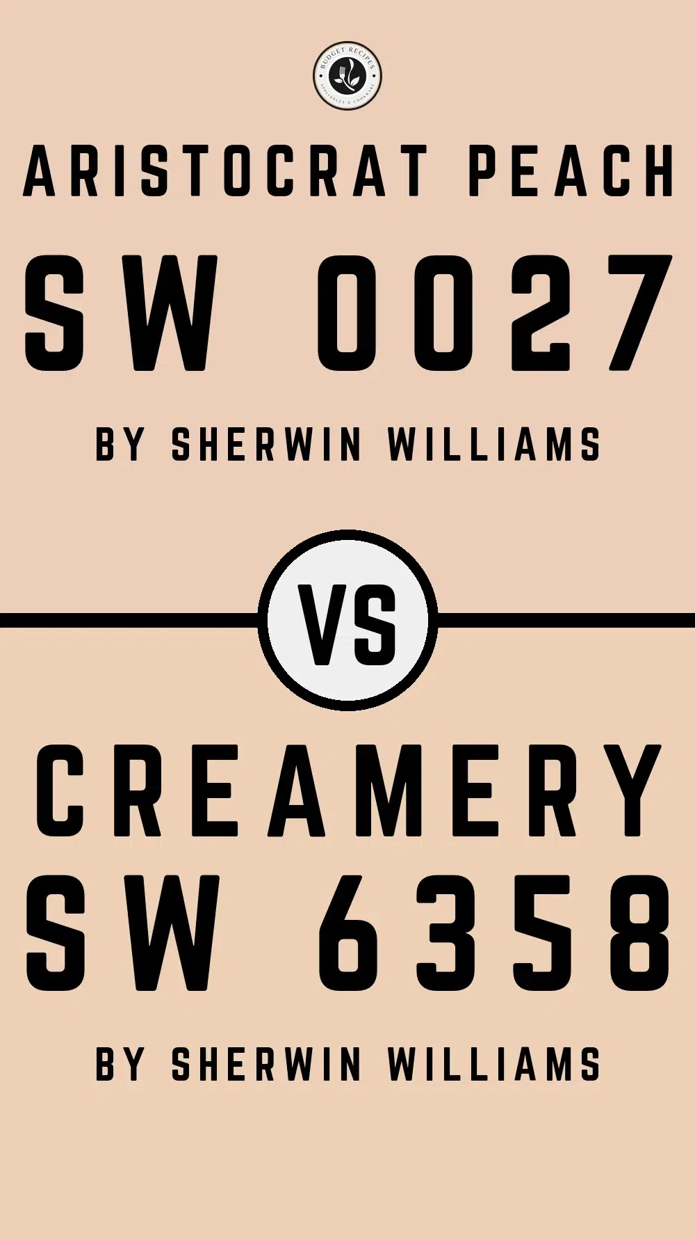Aristocrat Peach SW 0027 vs Creamery SW 6358