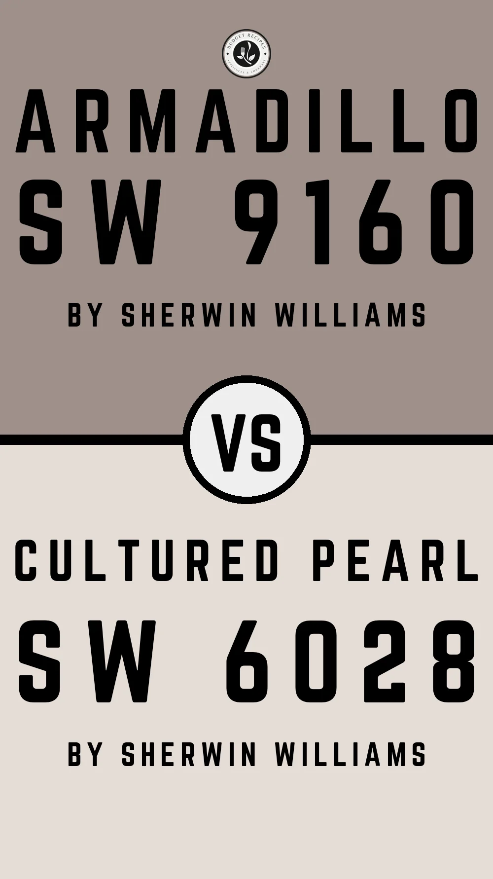 Armadillo SW 9160 vs Cultured Pearl SW 6028