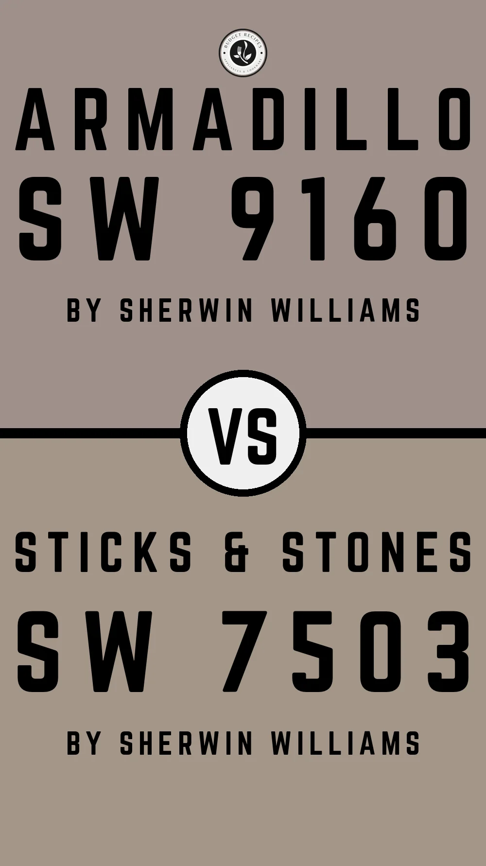 Armadillo SW 9160 vs Sticks & Stones SW 7503