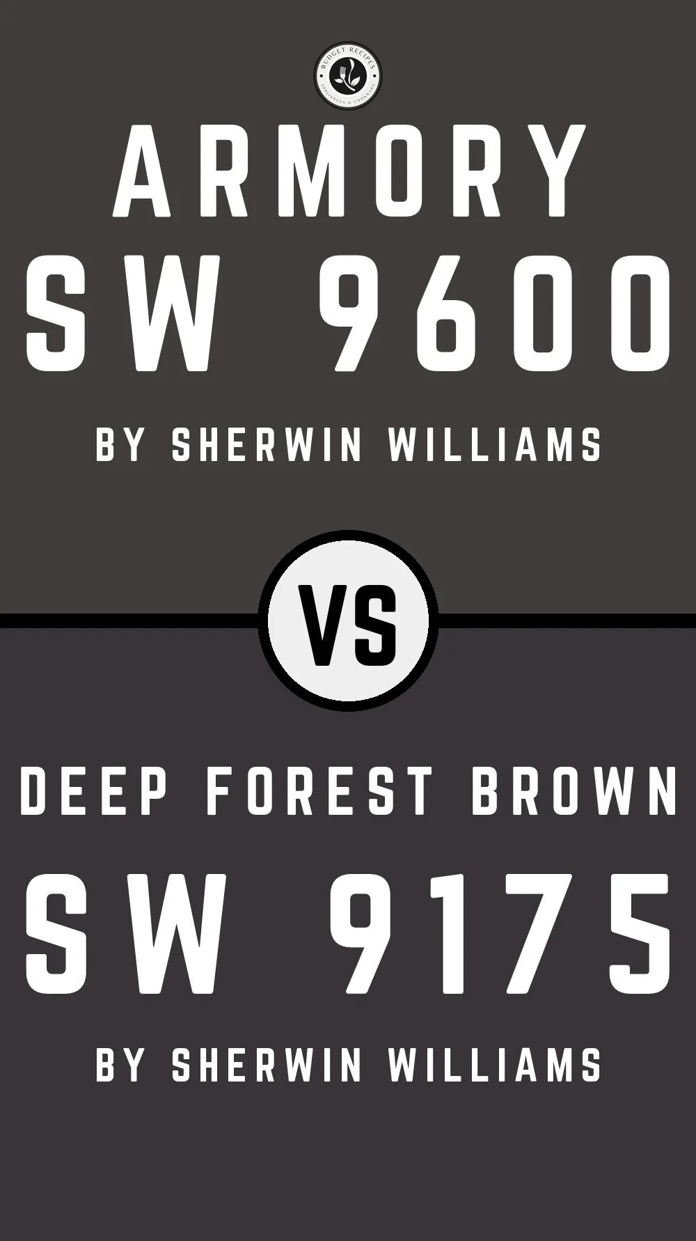 Armory SW 9600 vs Deep Forest Brown SW 9175