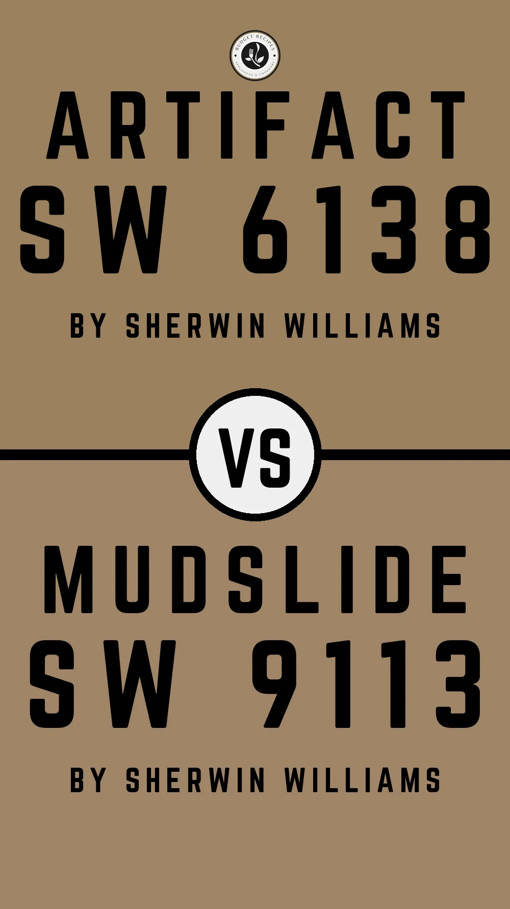 Artifact SW 6138 vs Mudslide SW 9113