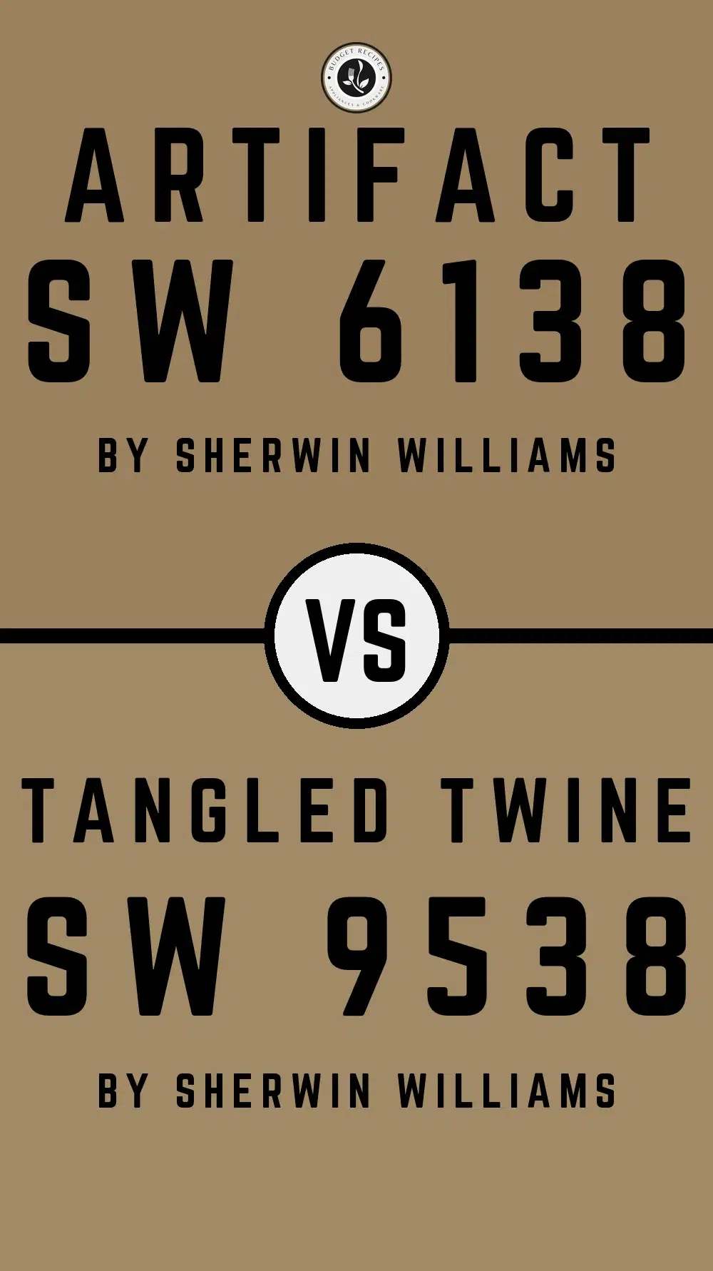 Artifact SW 6138 vs Tangled Twine SW 9538