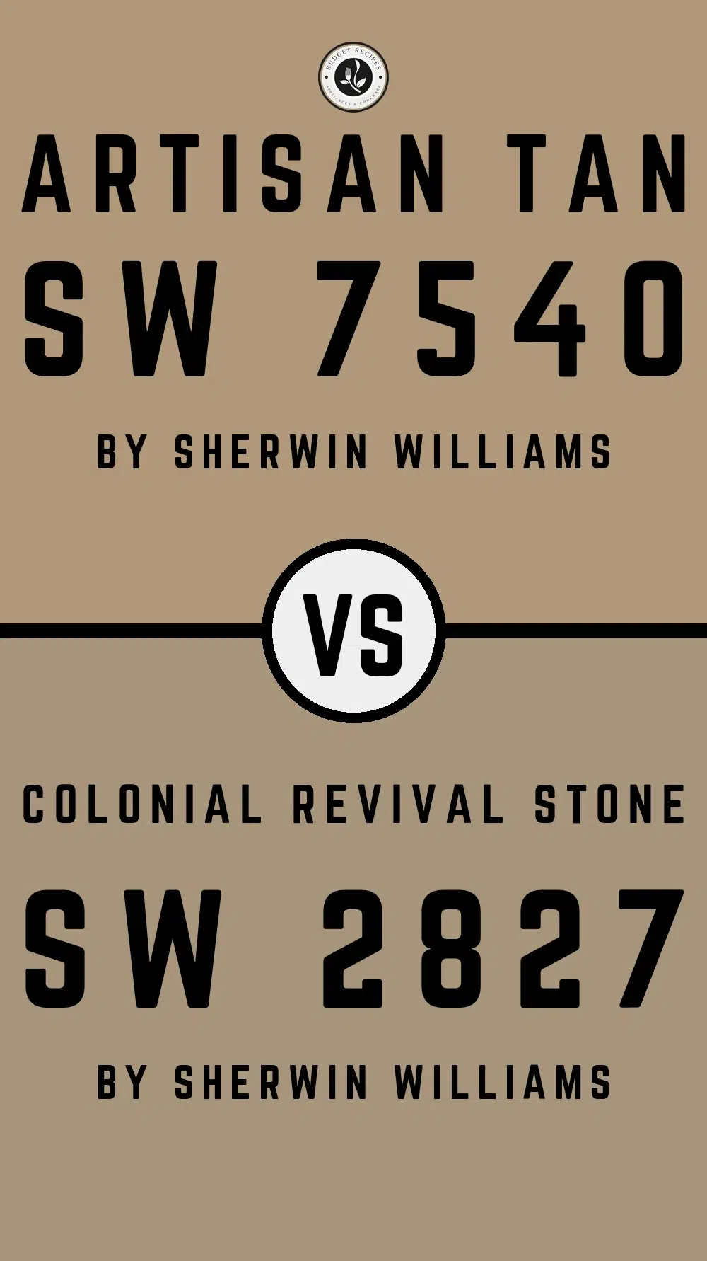 Artisan Tan SW 7540 vs Colonial Revival Stone SW 2827