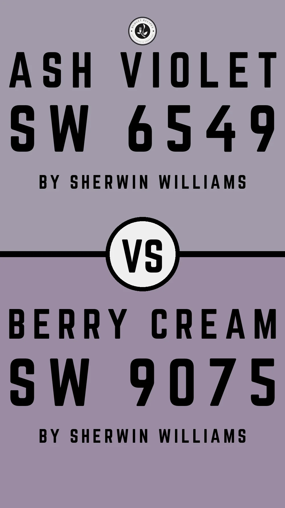 Ash Violet SW 6549 vs Berry Cream SW 9075