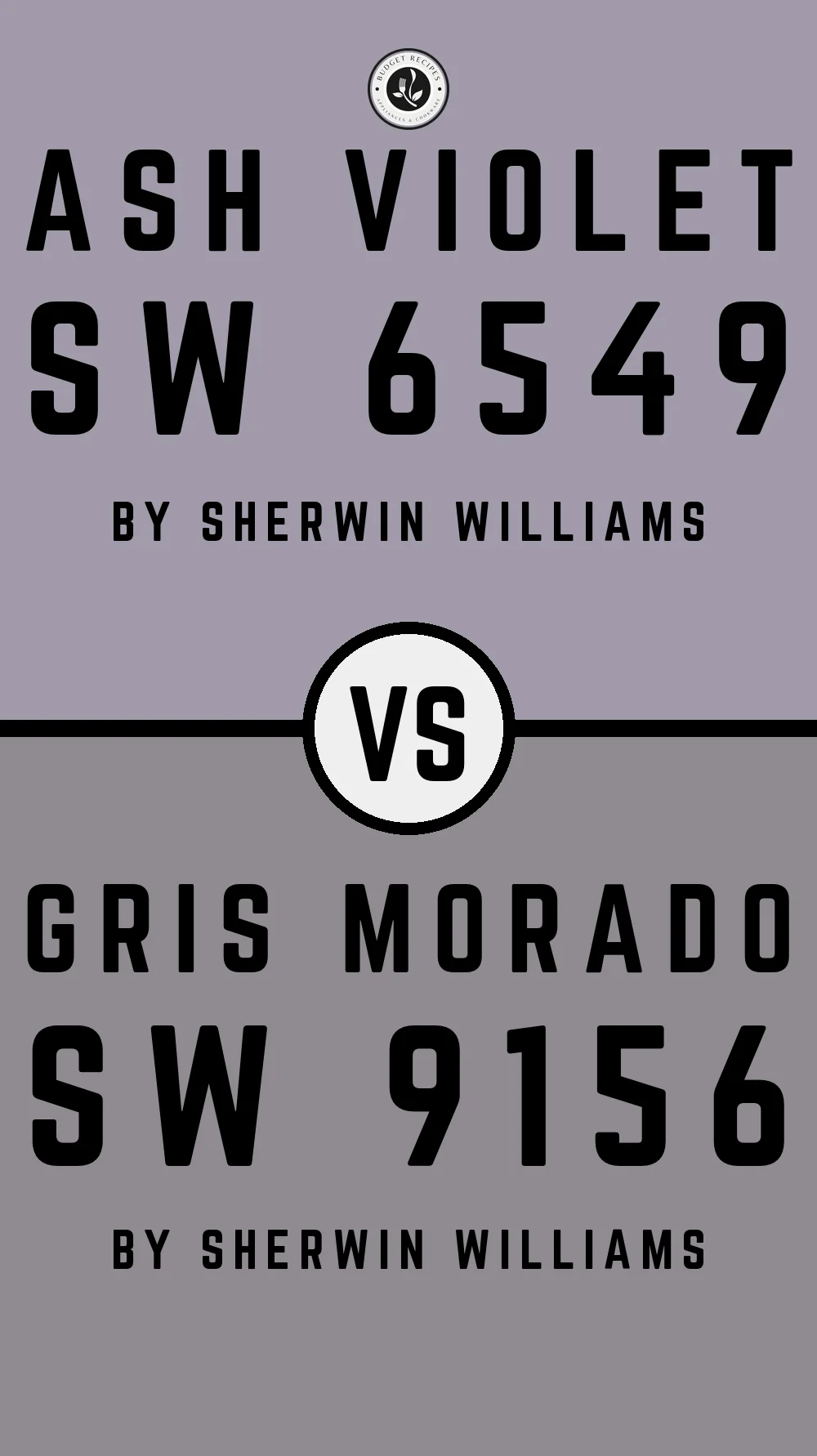 Ash Violet SW 6549 vs Gris Morado SW 9156