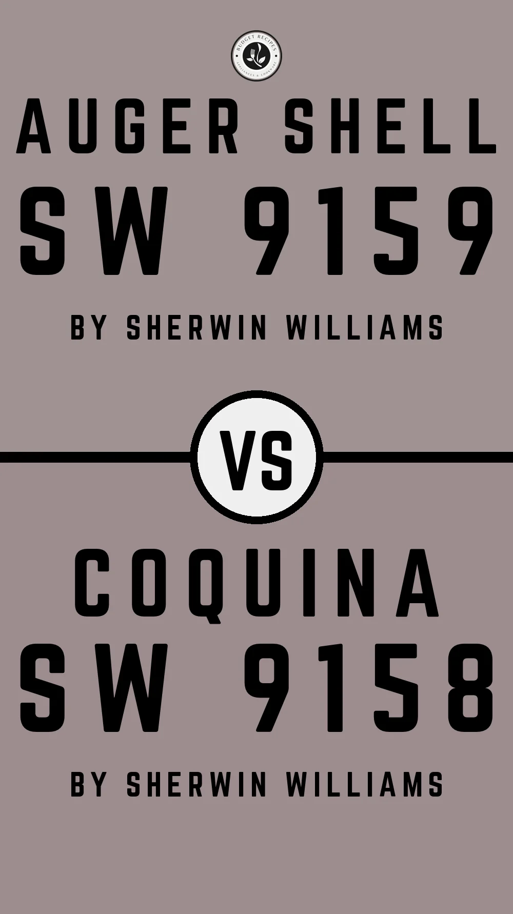 Auger Shell SW 9159 vs Coquina SW 9158