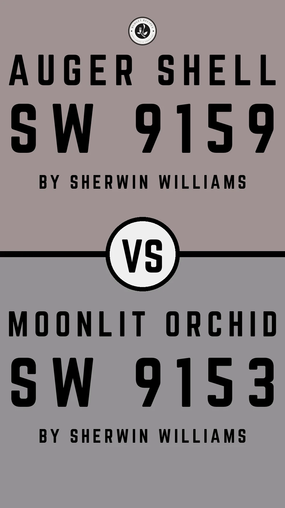 Auger Shell SW 9159 vs Moonlit Orchid SW 9153