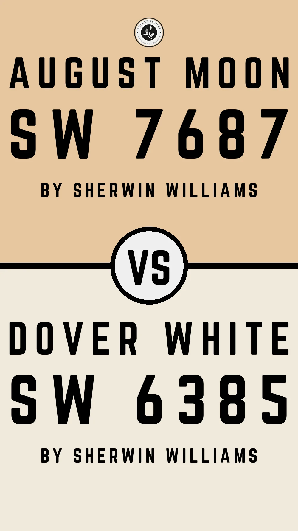 August Moon SW 7687 vs Dover White SW 6385