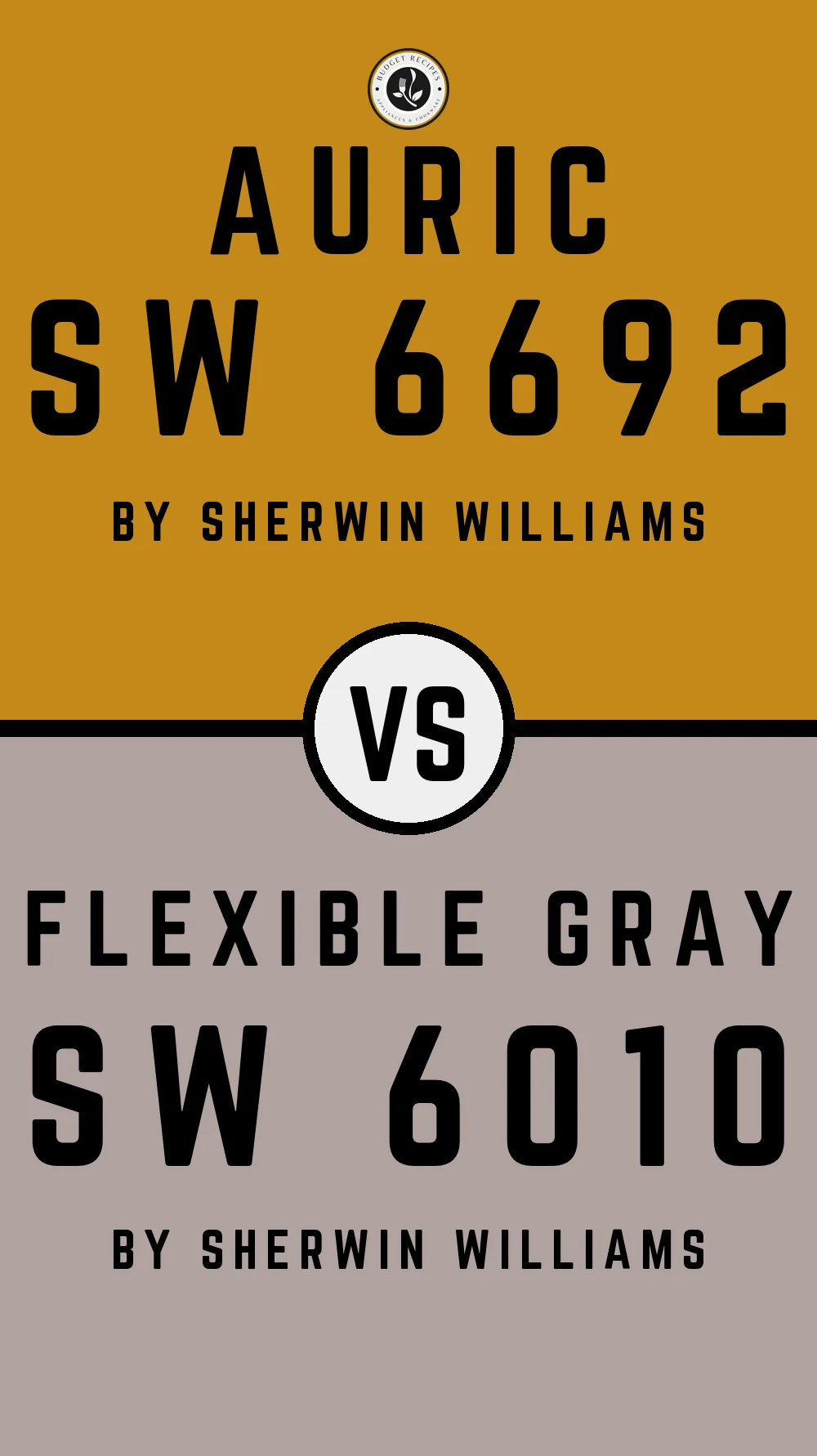 Auric SW 6692 vs Flexible Gray SW 6010