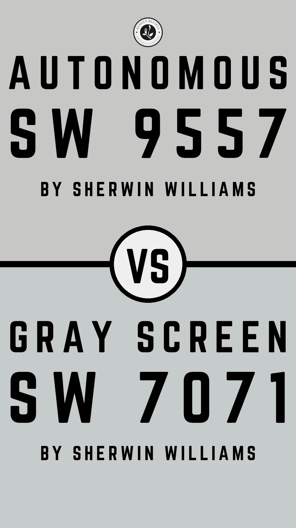 Autonomous SW 9557 vs Gray Screen SW 7071