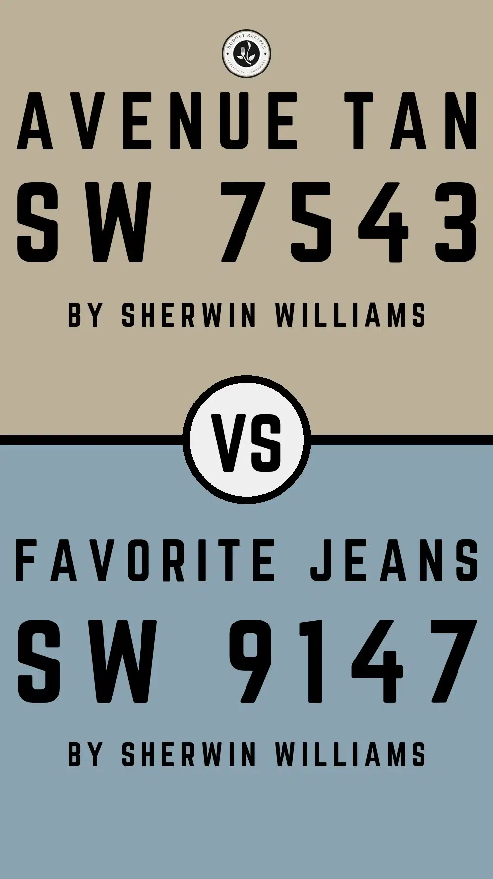 Avenue Tan SW 7543 vs Favorite Jeans SW 9147